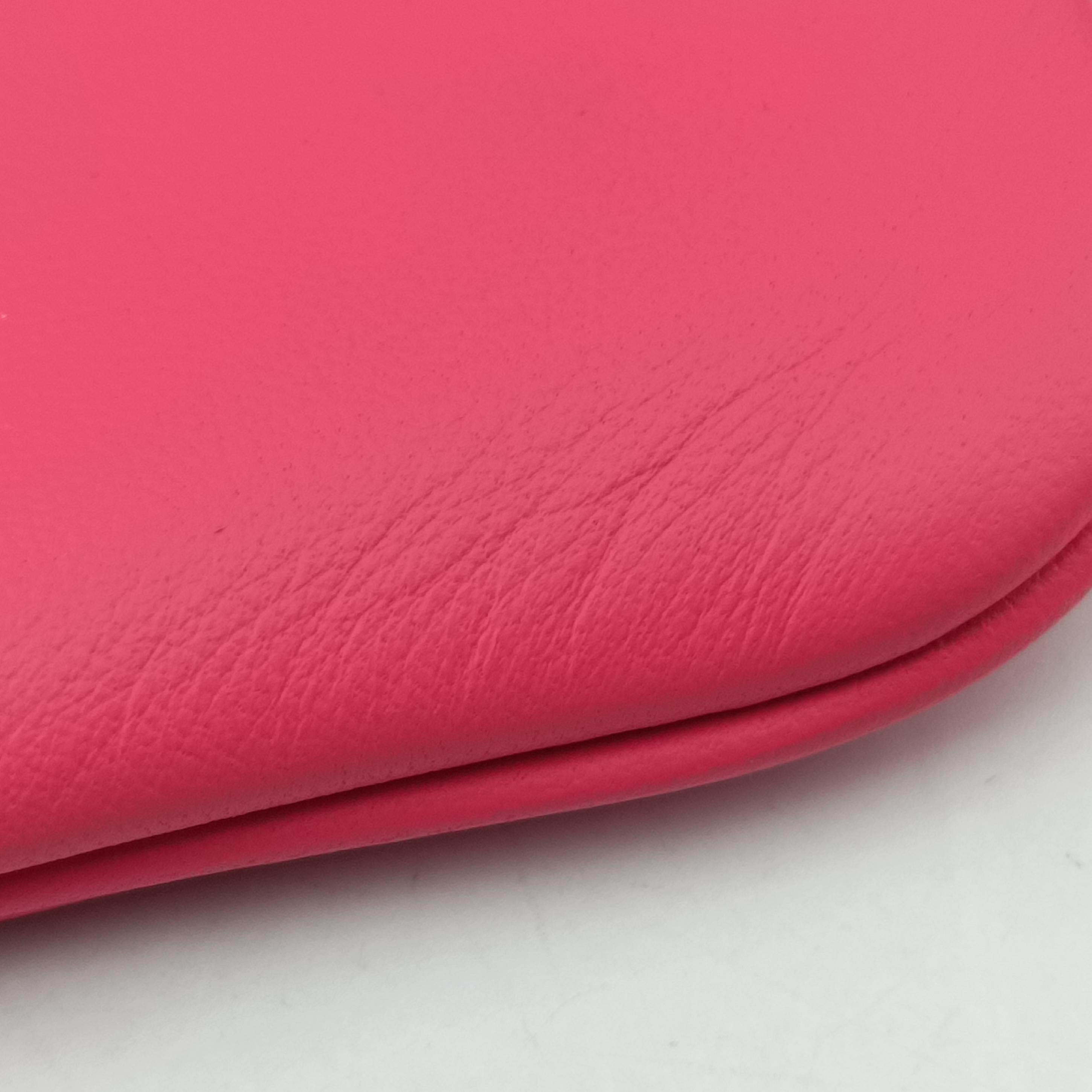 Pre-owned Hermes Sac Aline mini Pink Leather  shoulderbag | stylenewstar