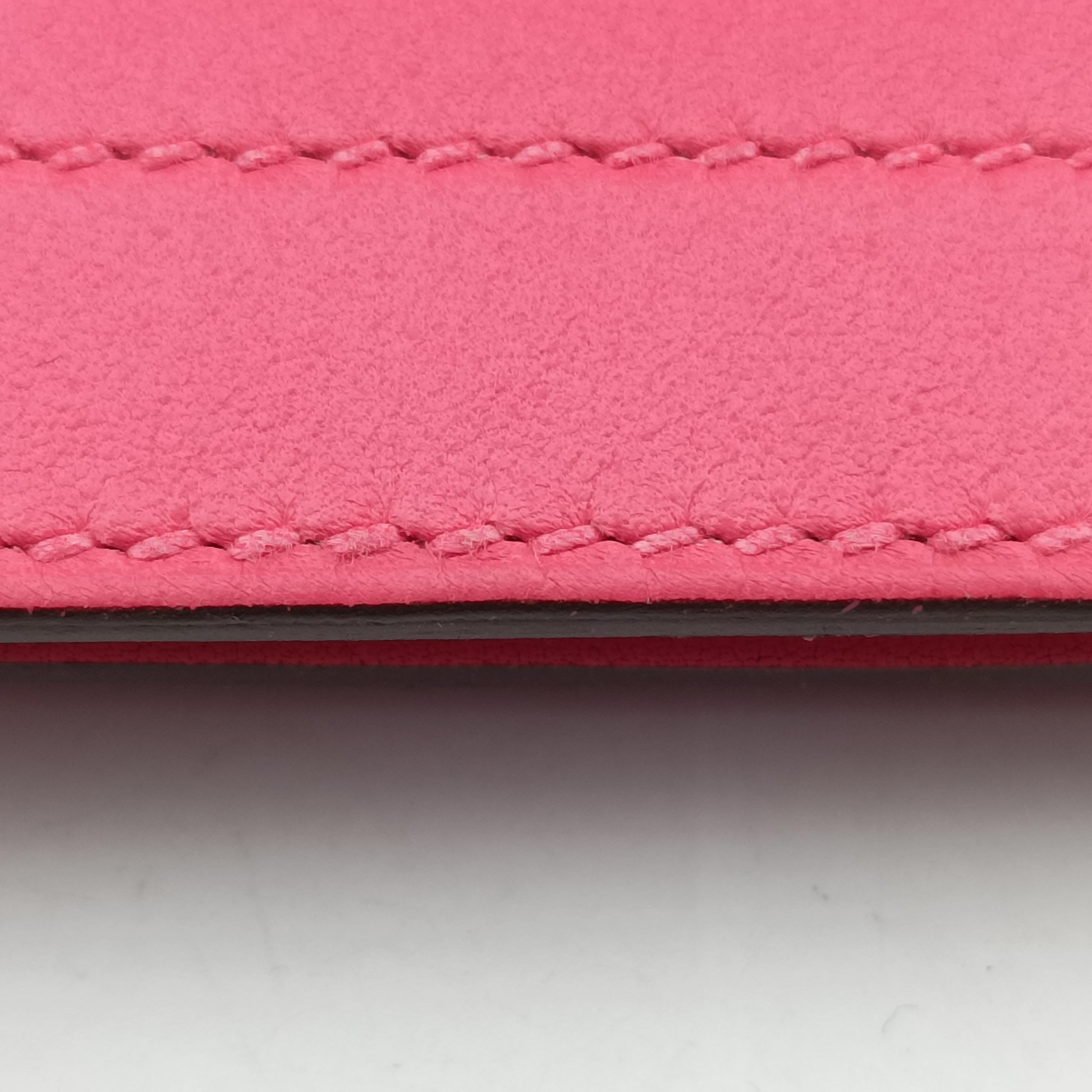 Pre-owned Hermes Sac Aline mini Pink Leather  shoulderbag | stylenewstar
