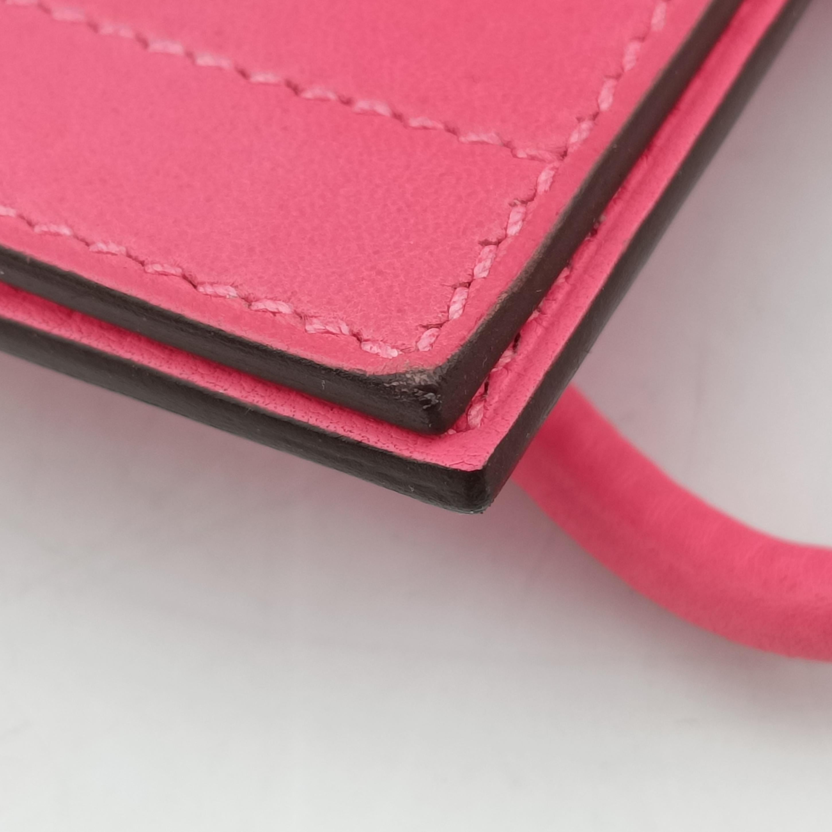 Pre-owned Hermes Sac Aline mini Pink Leather  shoulderbag | stylenewstar
