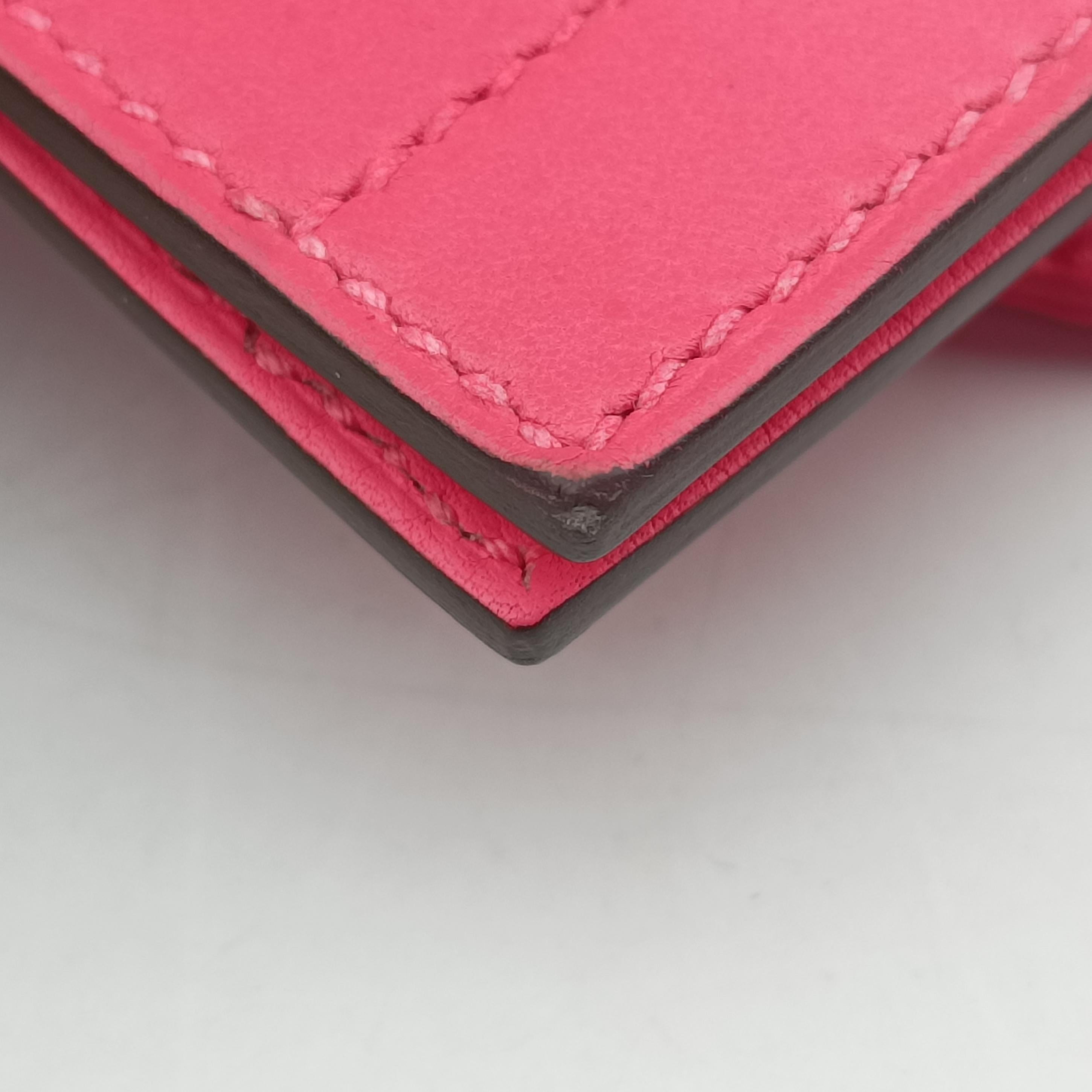 Pre-owned Hermes Sac Aline mini Pink Leather  shoulderbag | stylenewstar