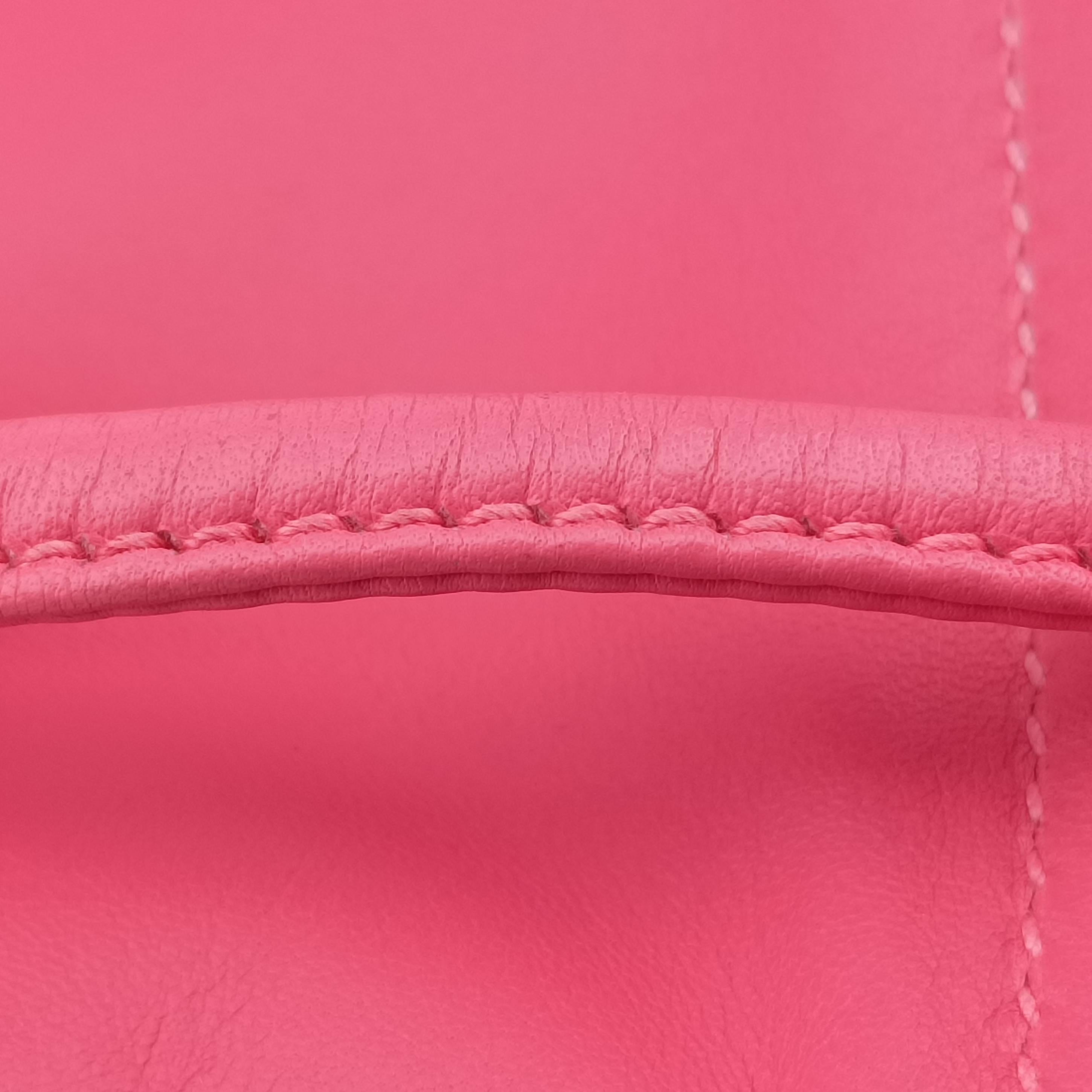 Pre-owned Hermes Sac Aline mini Pink Leather  shoulderbag | stylenewstar