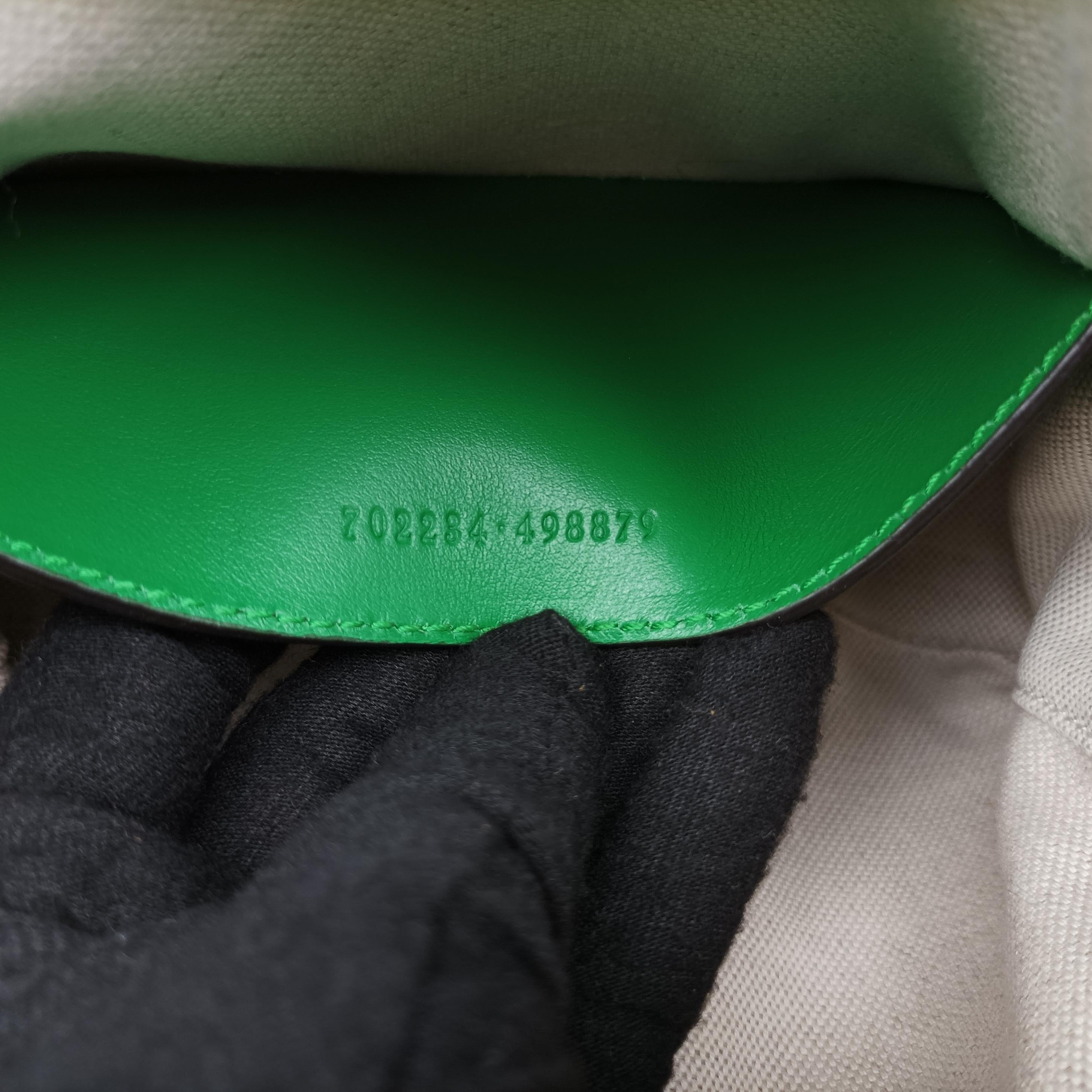Pre-owned Gucci GG Matelasse Green Leather 702234 shoulderbag | stylenewstar
