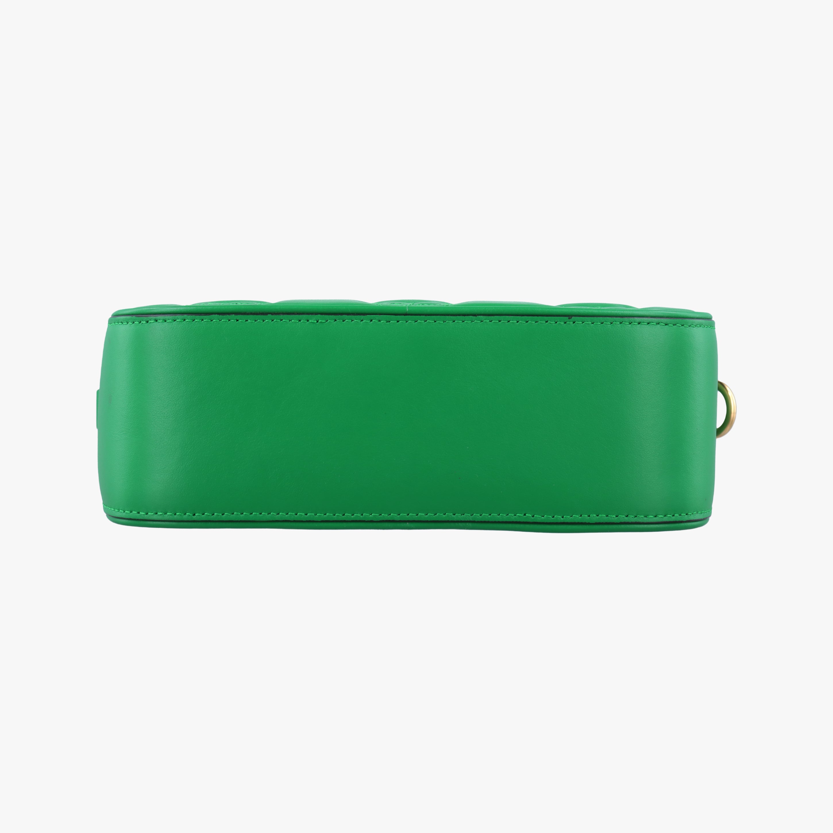 Pre-owned Gucci GG Matelasse Green Leather 702234 shoulderbag | stylenewstar