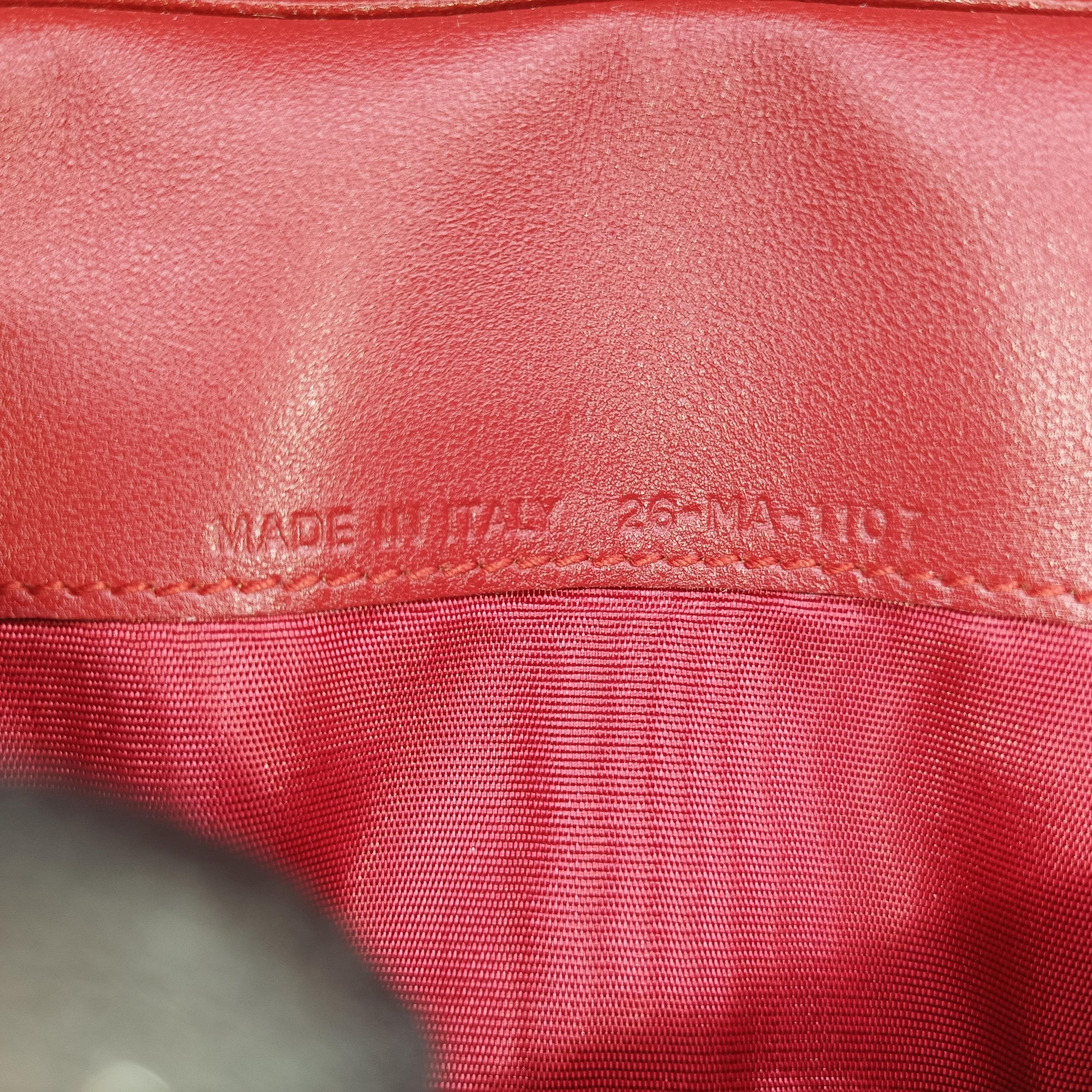 Pre-owned Christian Dior J'Adior Red Leather  shoulderbag | stylenewstar