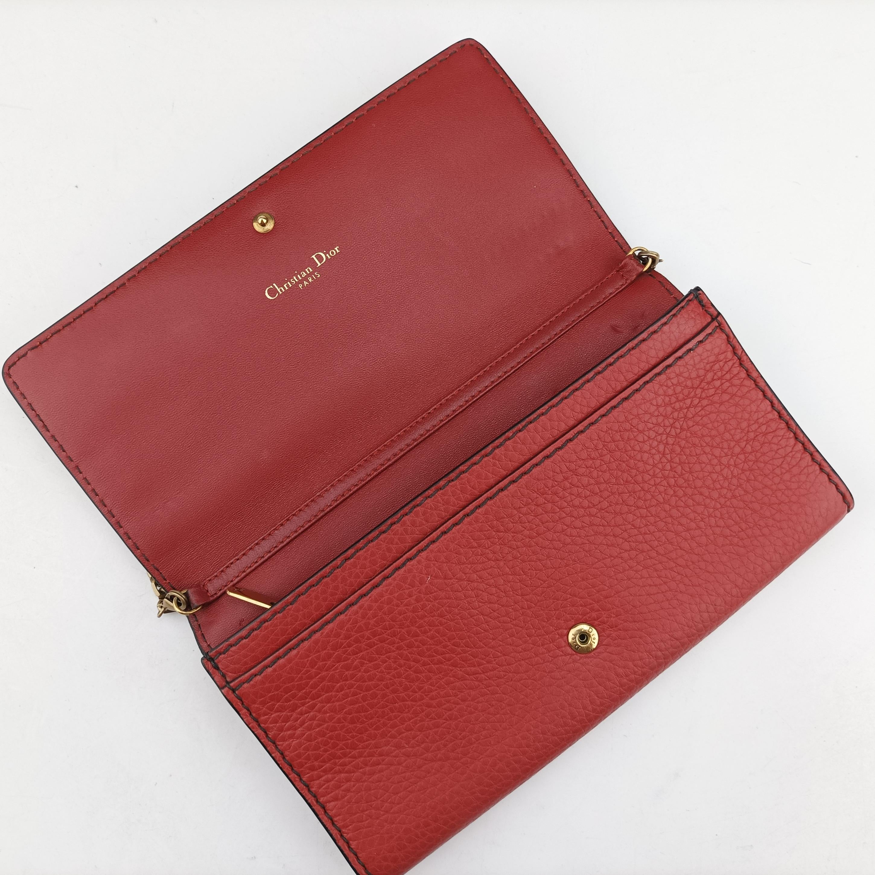 Pre-owned Christian Dior J'Adior Red Leather  shoulderbag | stylenewstar