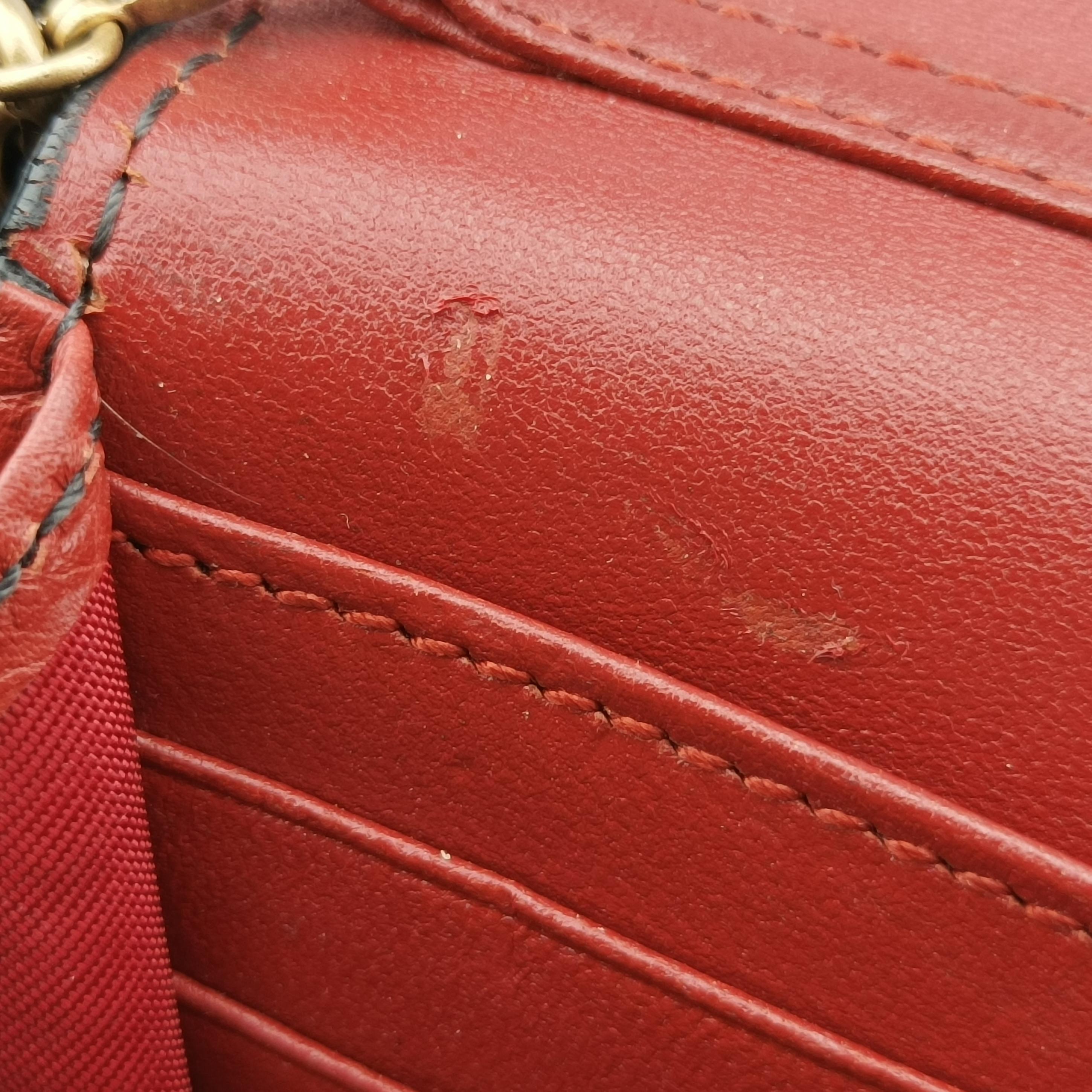 Pre-owned Christian Dior J'Adior Red Leather  shoulderbag | stylenewstar