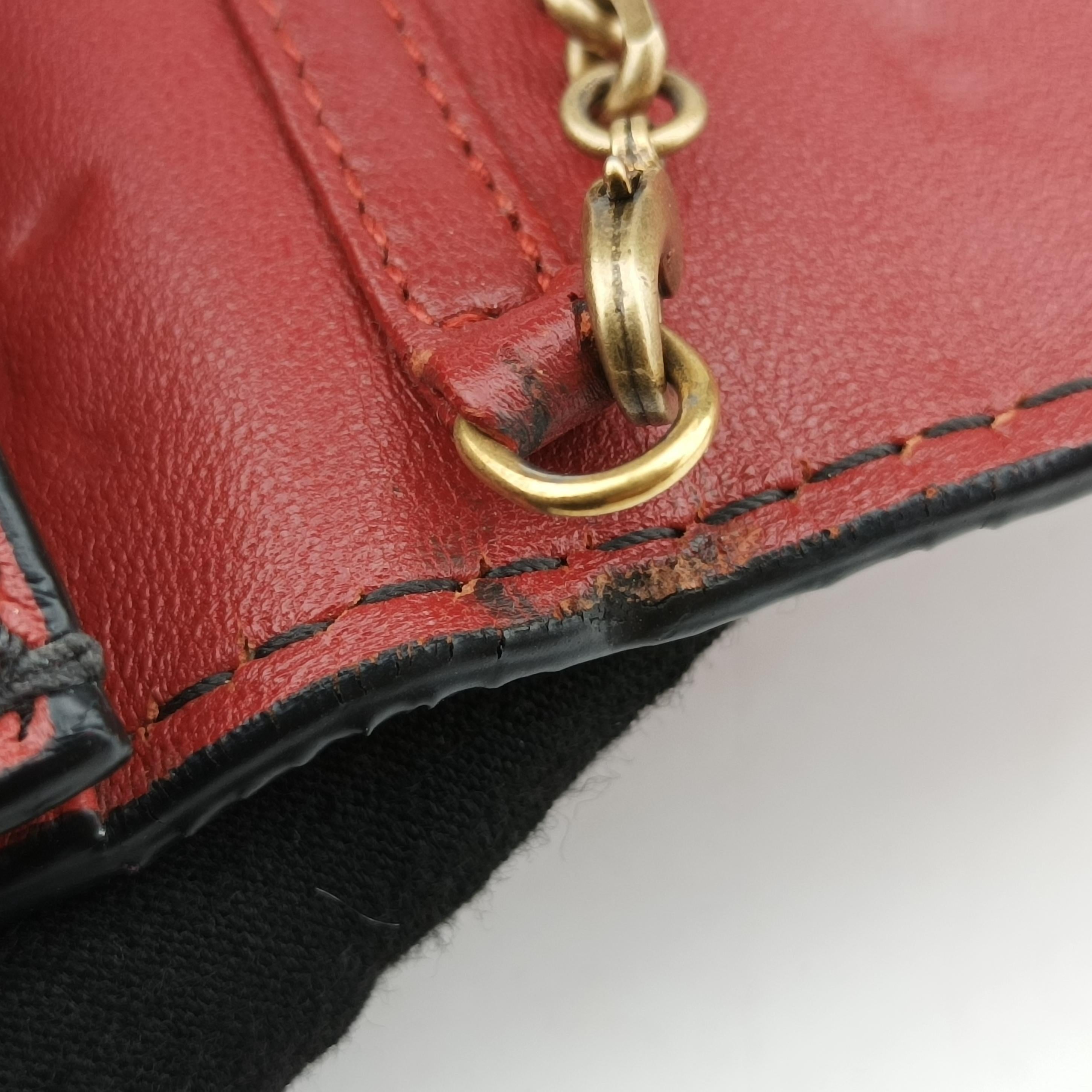 Pre-owned Christian Dior J'Adior Red Leather  shoulderbag | stylenewstar