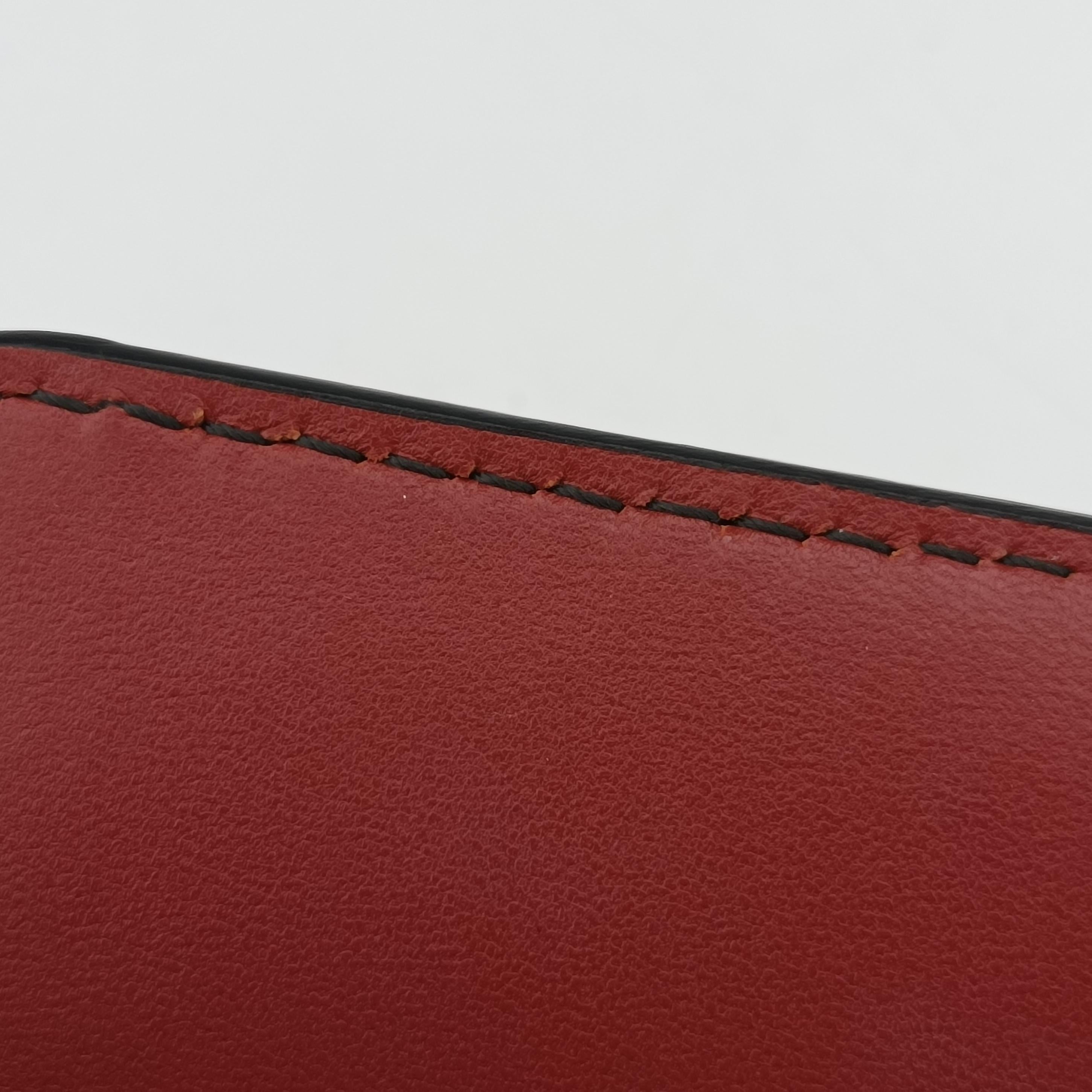 Pre-owned Christian Dior J'Adior Red Leather  shoulderbag | stylenewstar