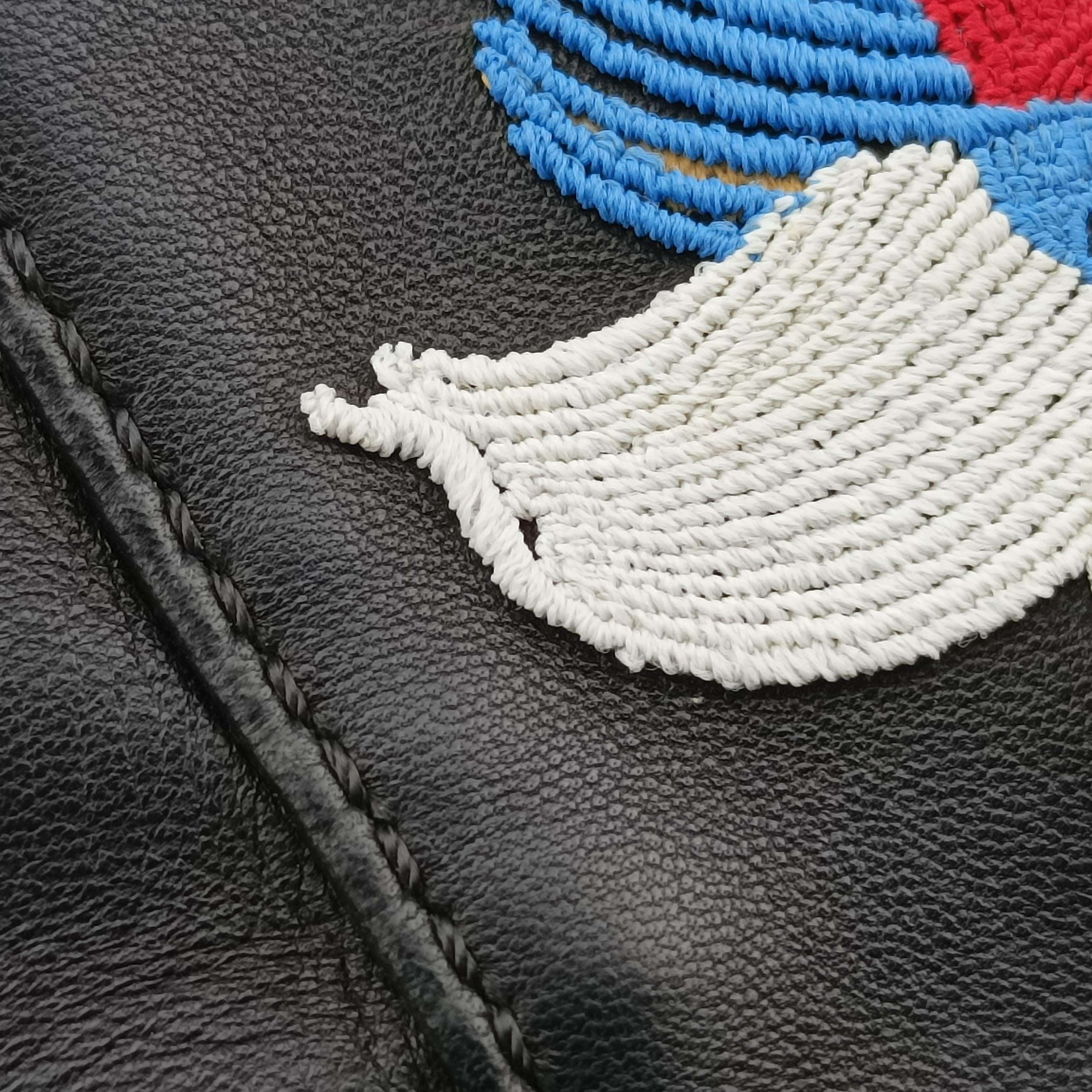 Pre-owned Fendi PEEKABOO Black×Multicolour Leather 8BN244 shoulderbag | stylenewstar
