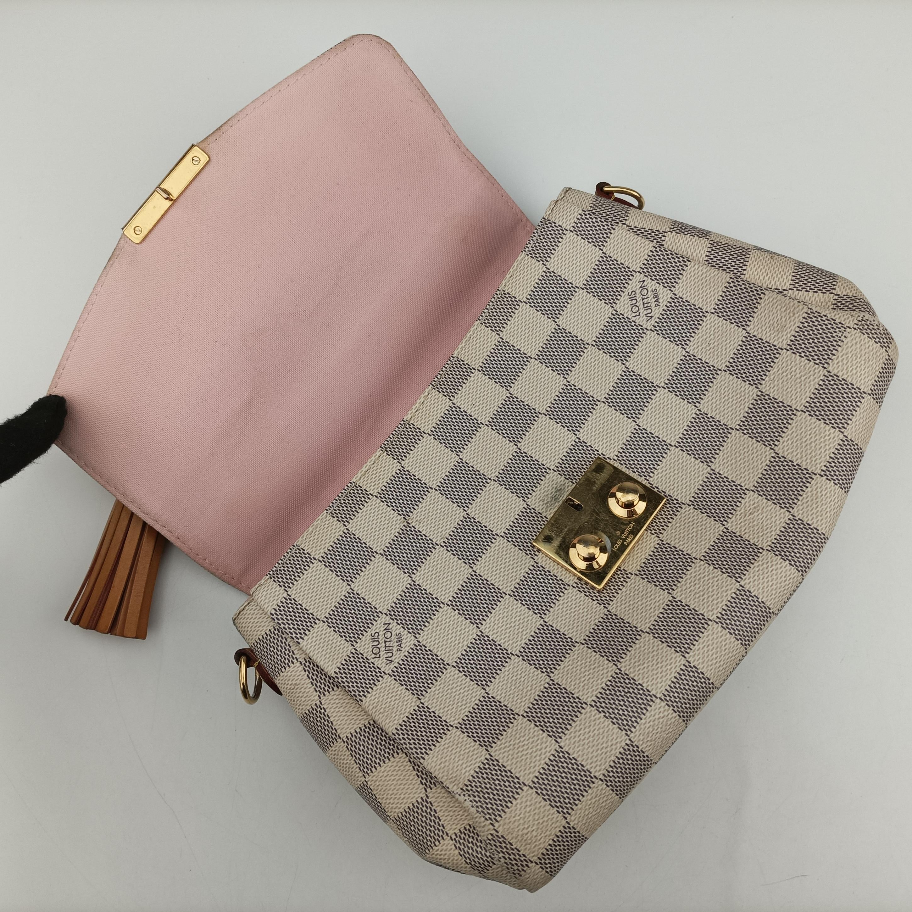 Pre-owned Louis Vuitton CROISETTE AZUR Damier Canvas N41581 shoulderbag | stylenewstar