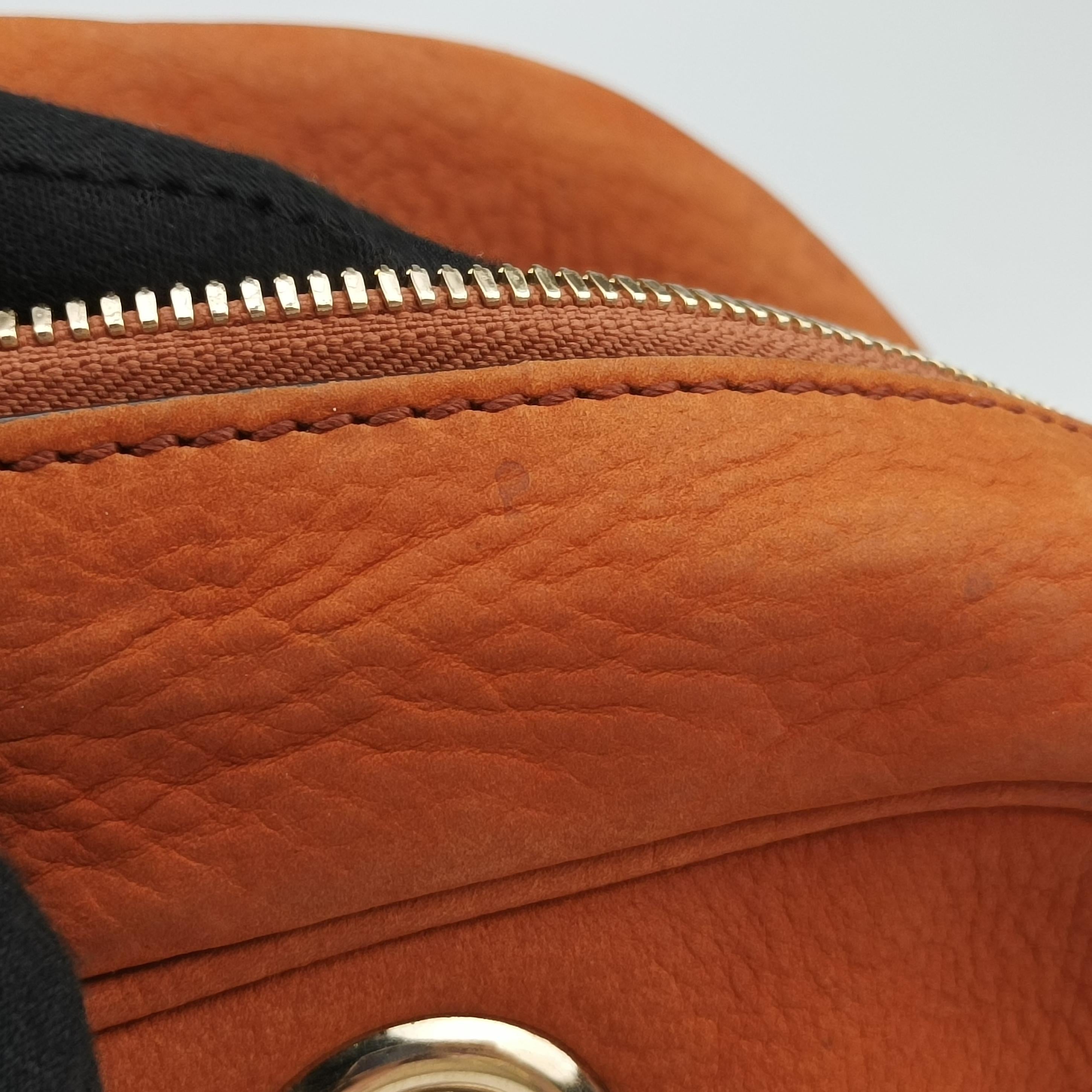 Pre-owned Gucci Soho Orange Suede 353126 shoulderbag | stylenewstar