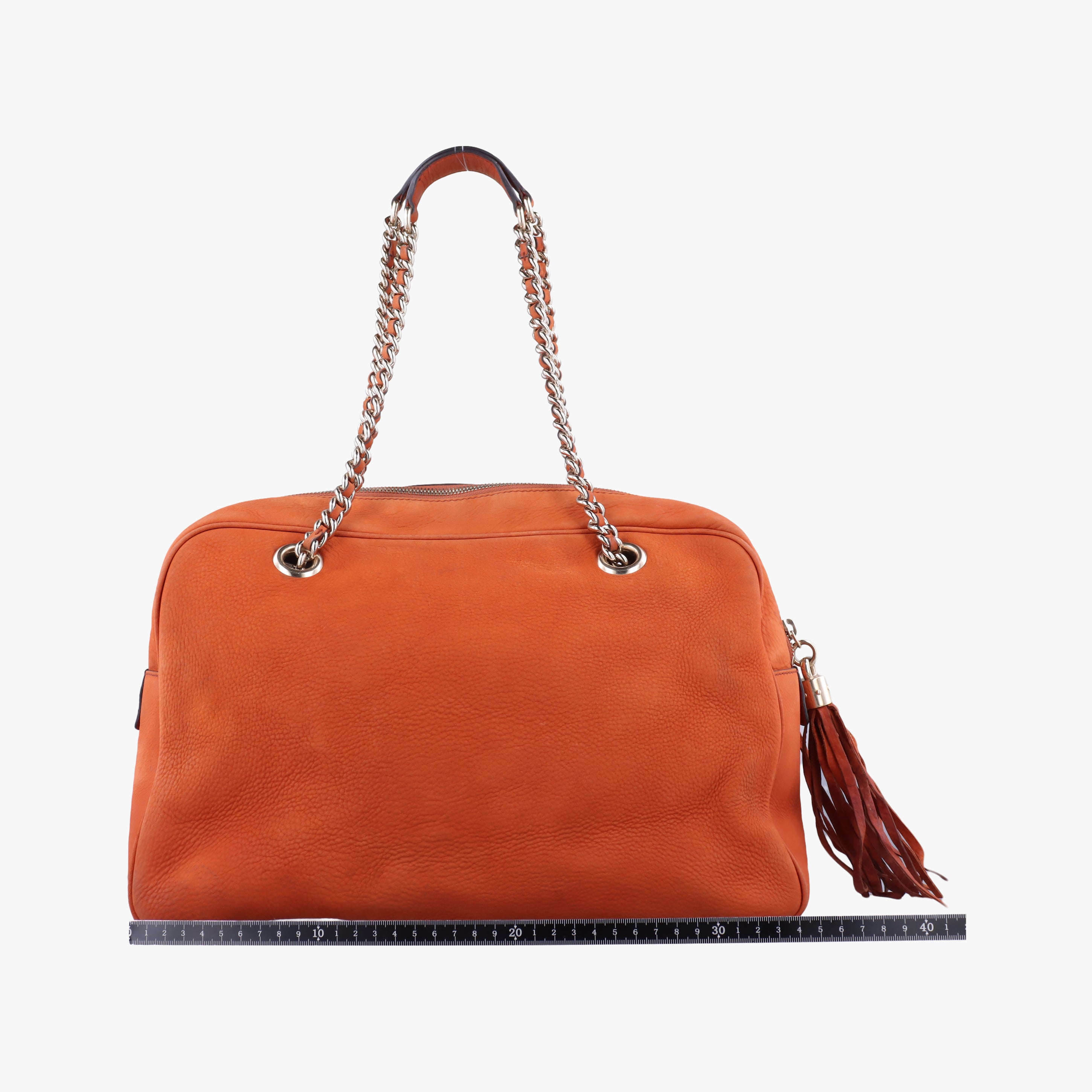 Pre-owned Gucci Soho Orange Suede 353126 shoulderbag | stylenewstar