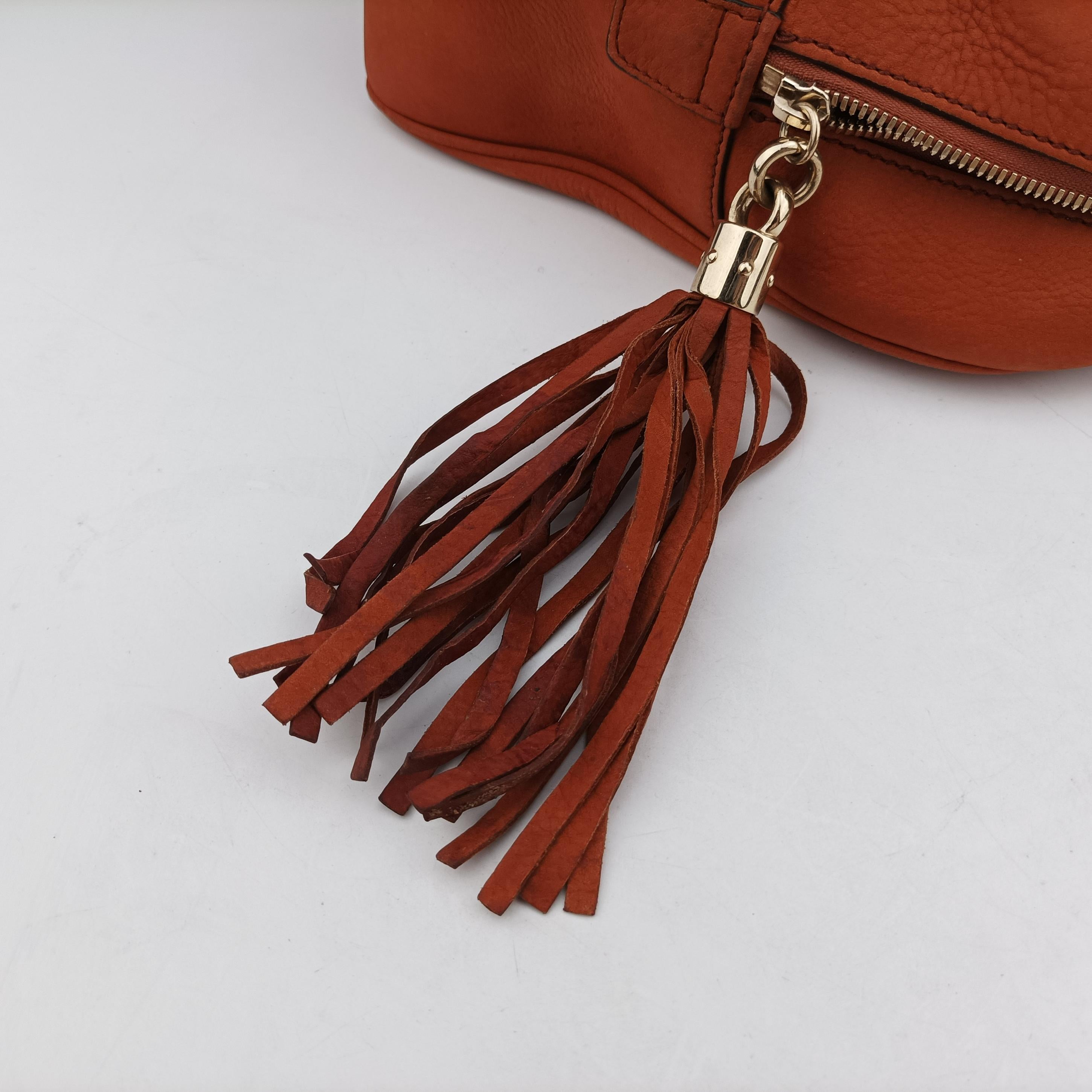 Pre-owned Gucci Soho Orange Suede 353126 shoulderbag | stylenewstar