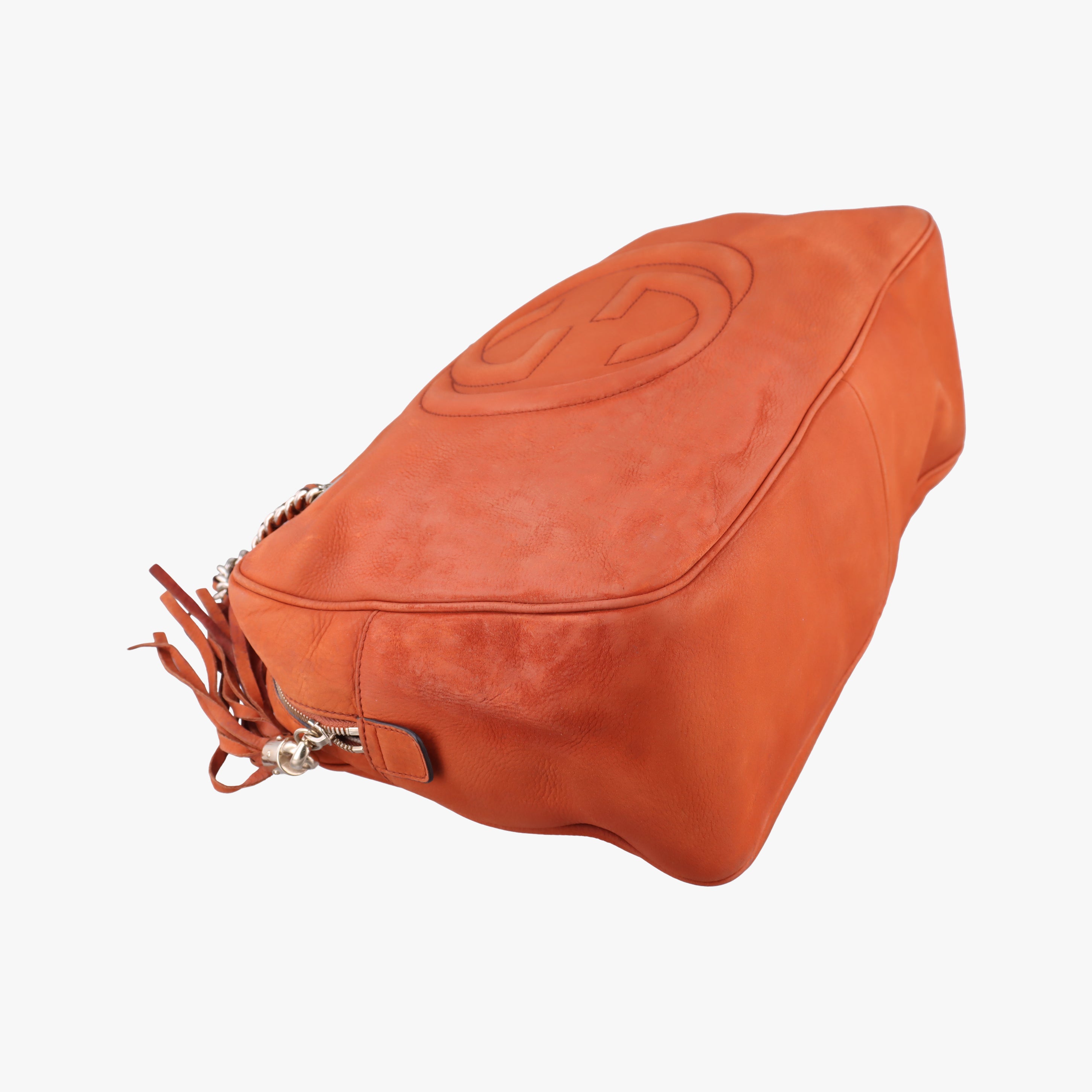 Pre-owned Gucci Soho Orange Suede 353126 shoulderbag | stylenewstar