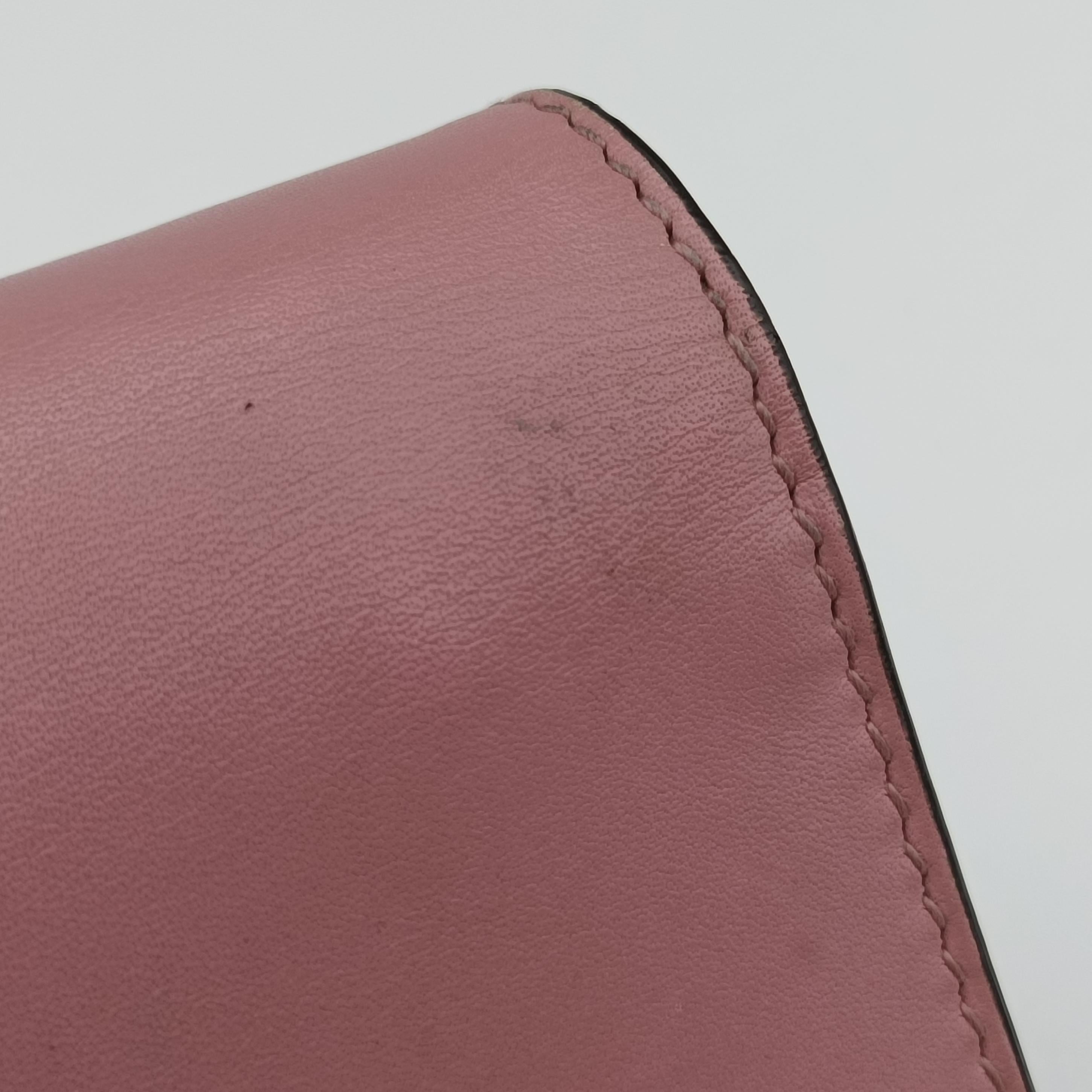 Pre-owned Gucci Peony Pearl Studded GG Supreme Pink Leather 431478 shoulderbag | stylenewstar