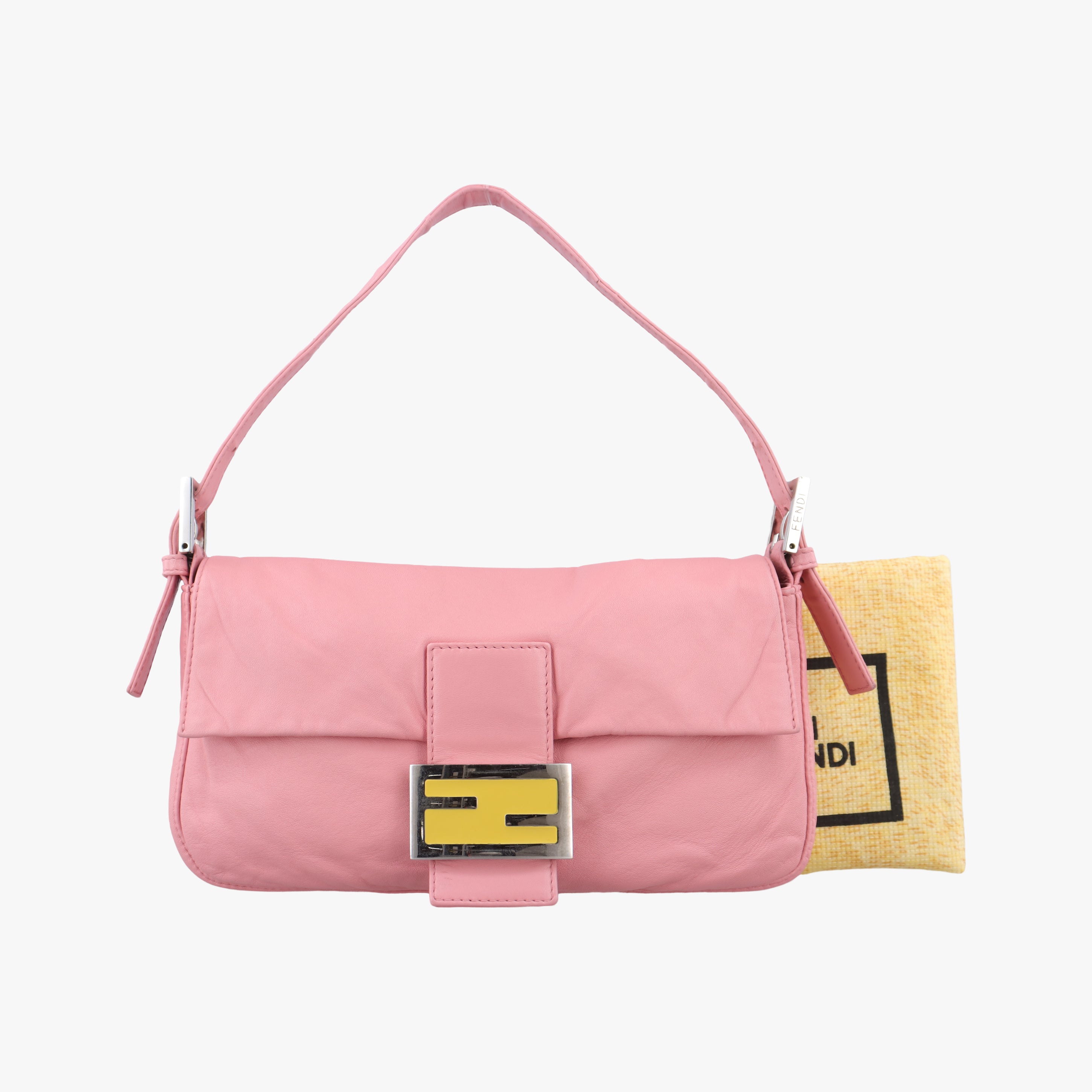 Vintage Fendi Baguette Pink lambskin 26424 handbag | stylenewstar