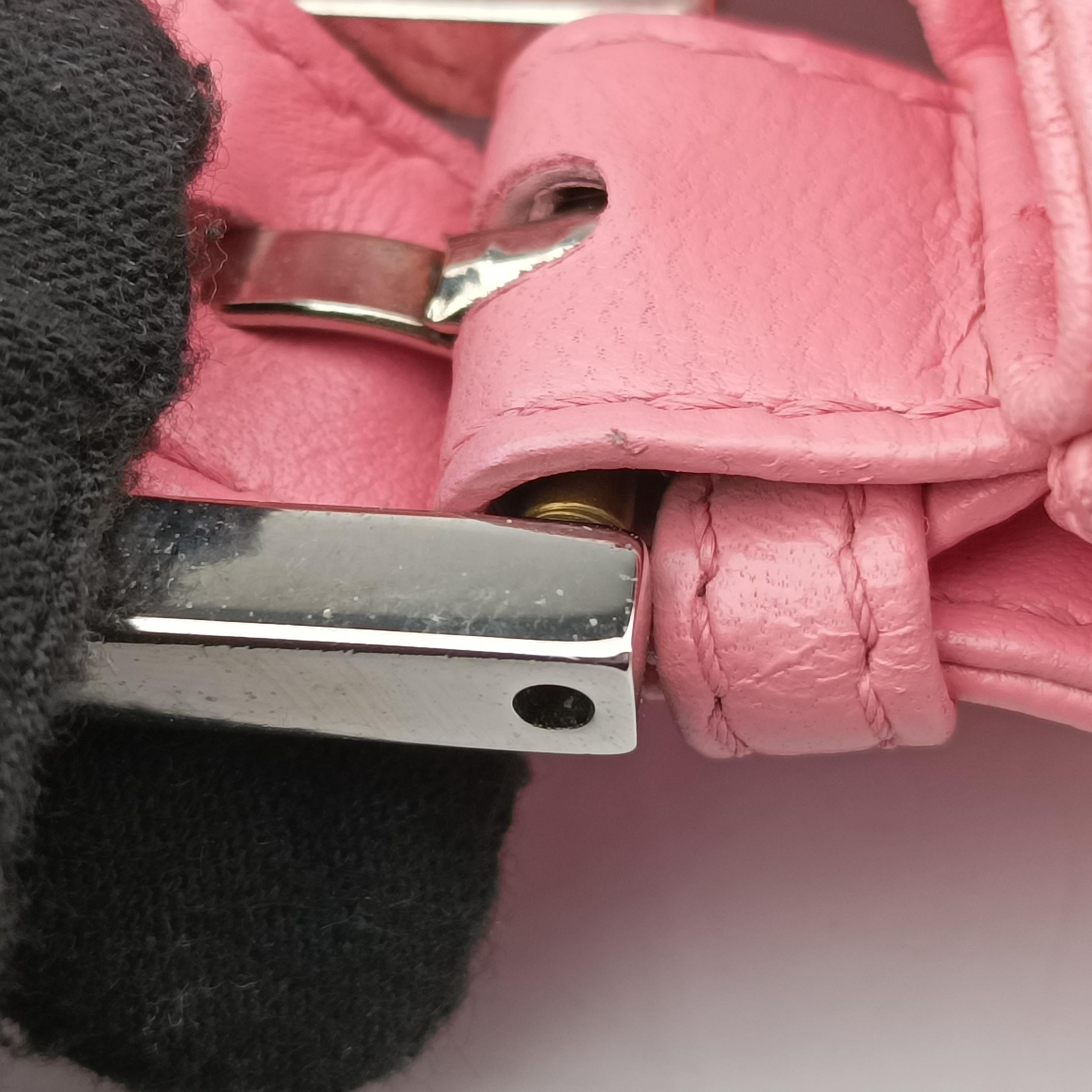 Vintage Fendi Baguette Pink lambskin 26424 handbag | stylenewstar