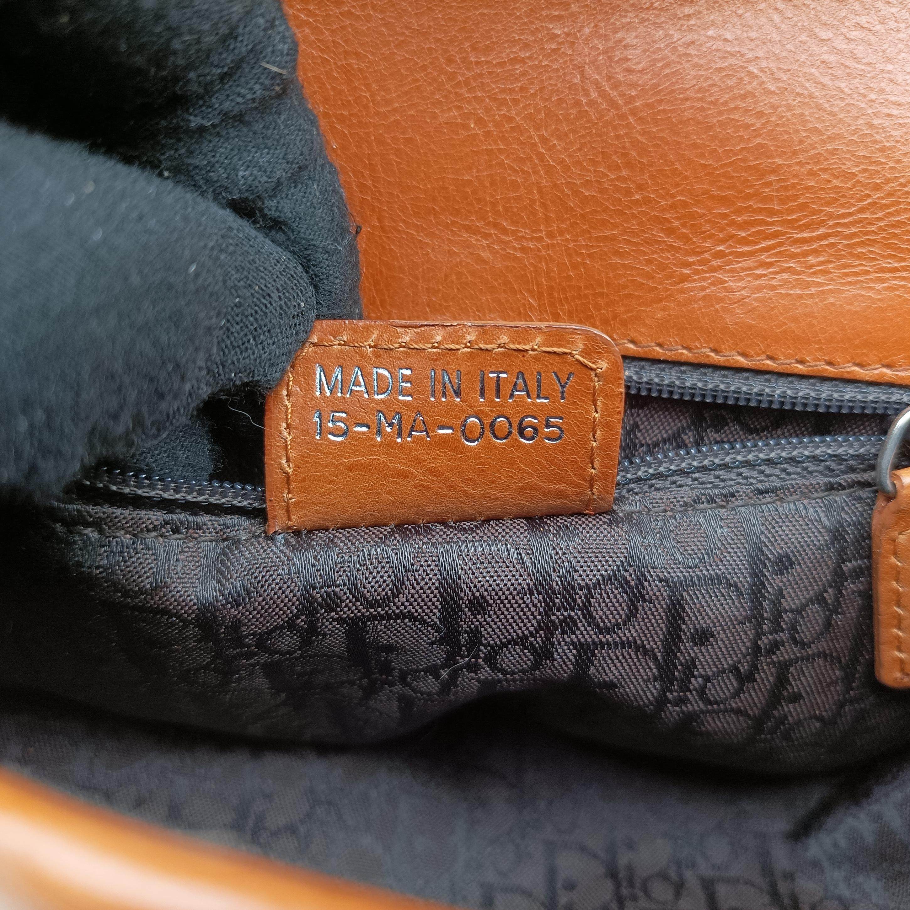 Pre-owned Christian Dior D logo Brown fur×leather  shoulderbag | stylenewstar