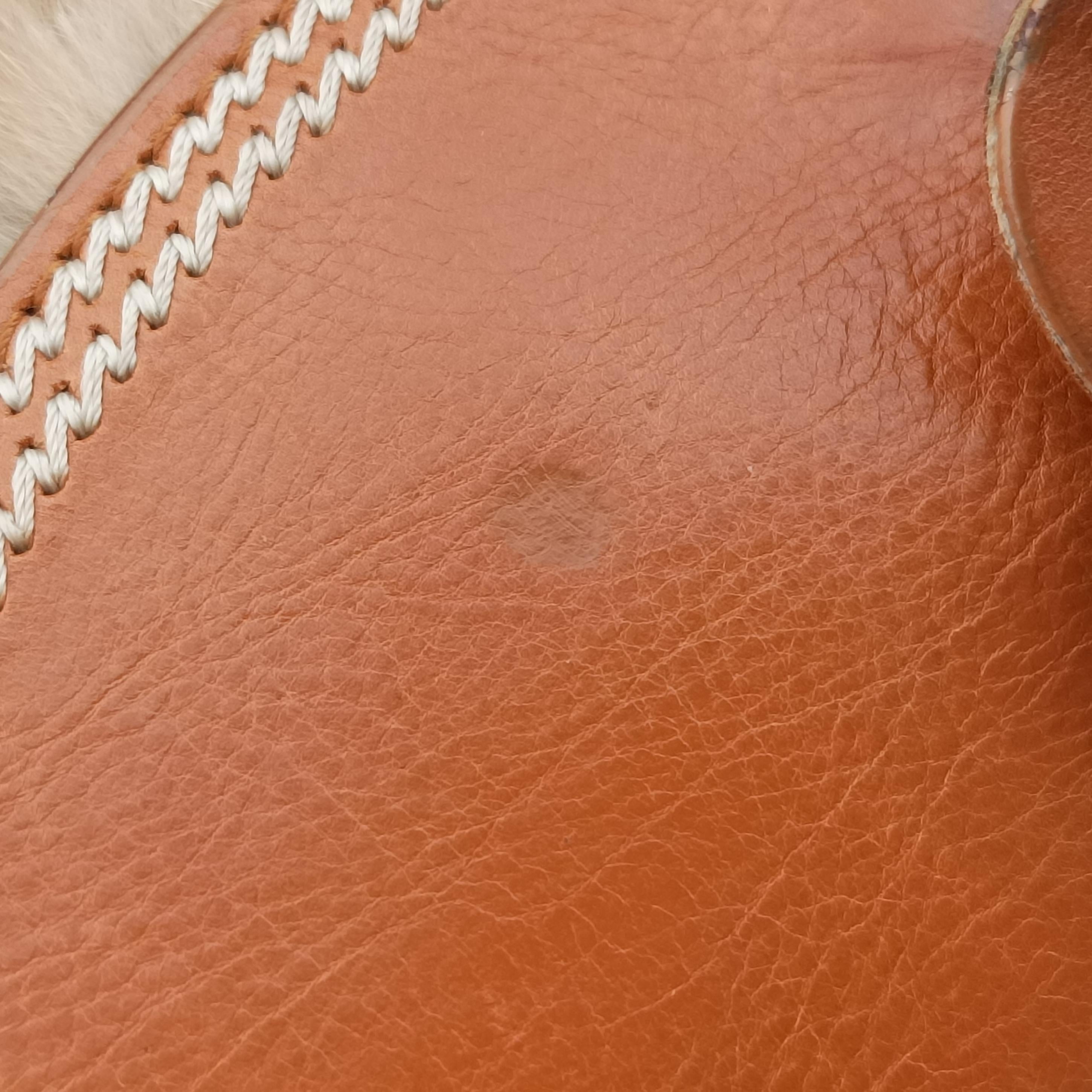 Pre-owned Christian Dior D logo Brown fur×leather  shoulderbag | stylenewstar