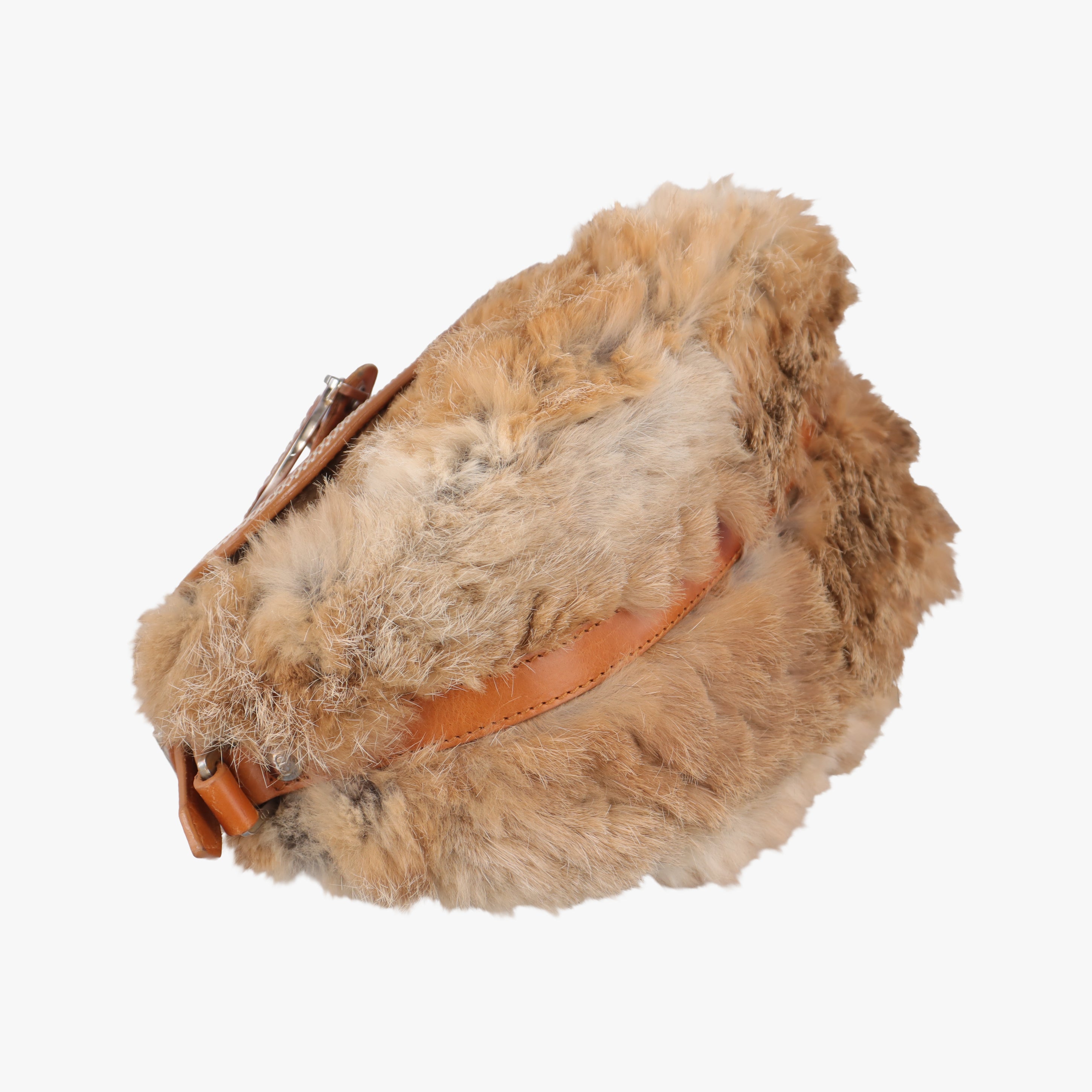 Pre-owned Christian Dior D logo Brown fur×leather  shoulderbag | stylenewstar