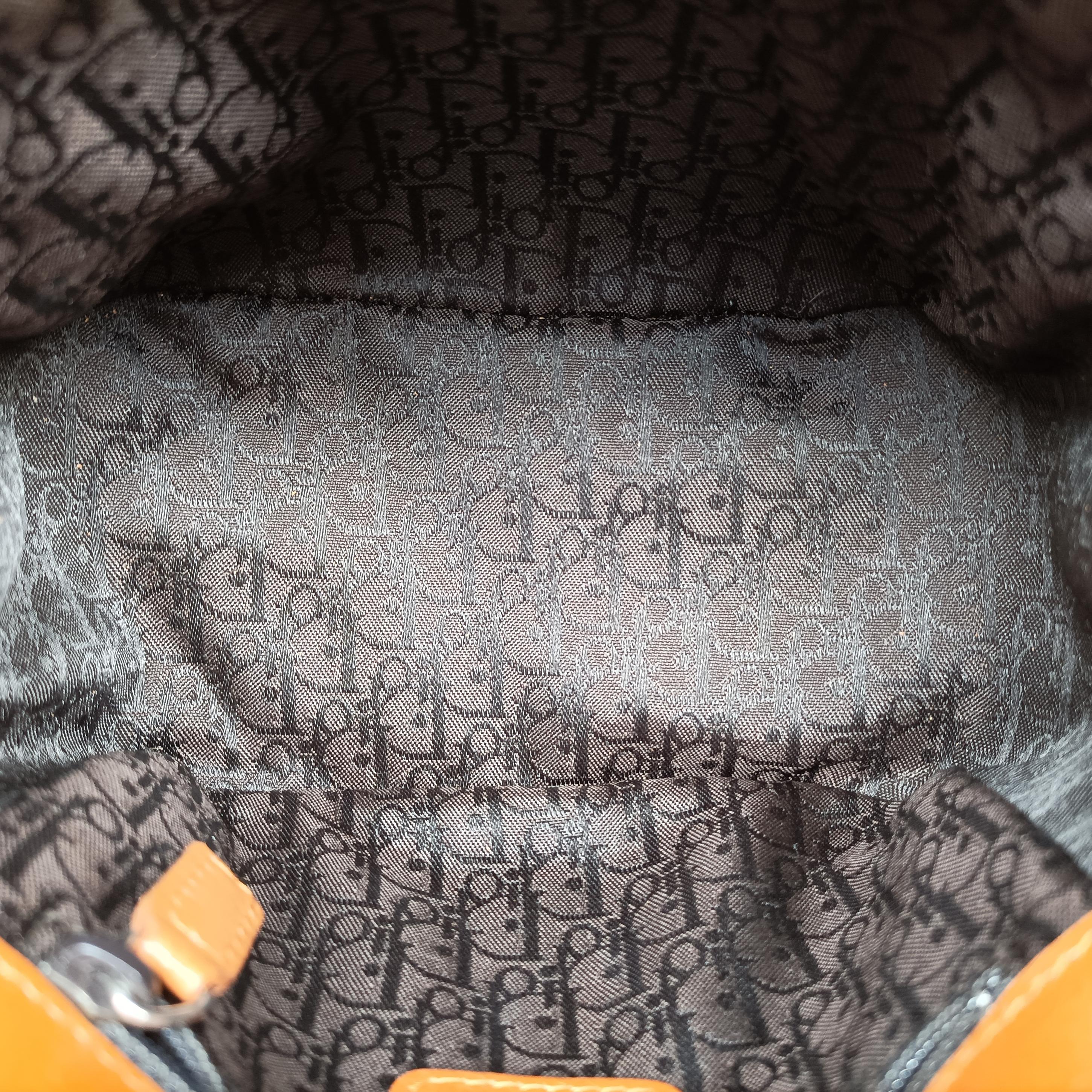 Pre-owned Christian Dior D logo Brown fur×leather  shoulderbag | stylenewstar