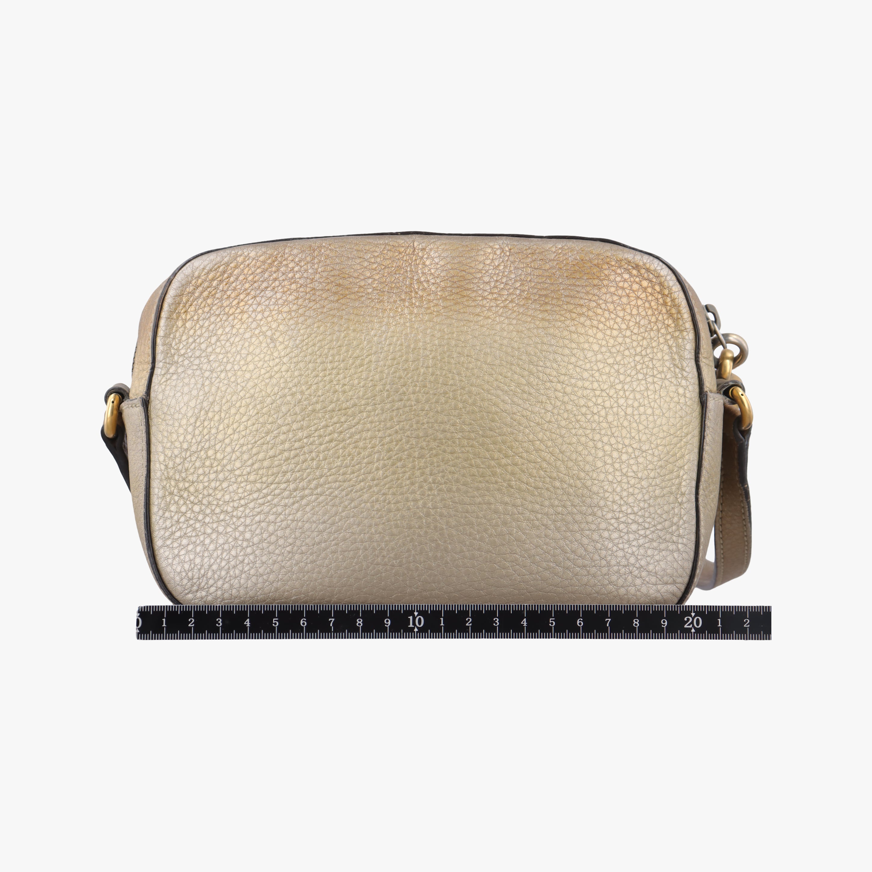 Pre-owned Gucci Soho Golden Leather 308364 shoulderbag | stylenewstar