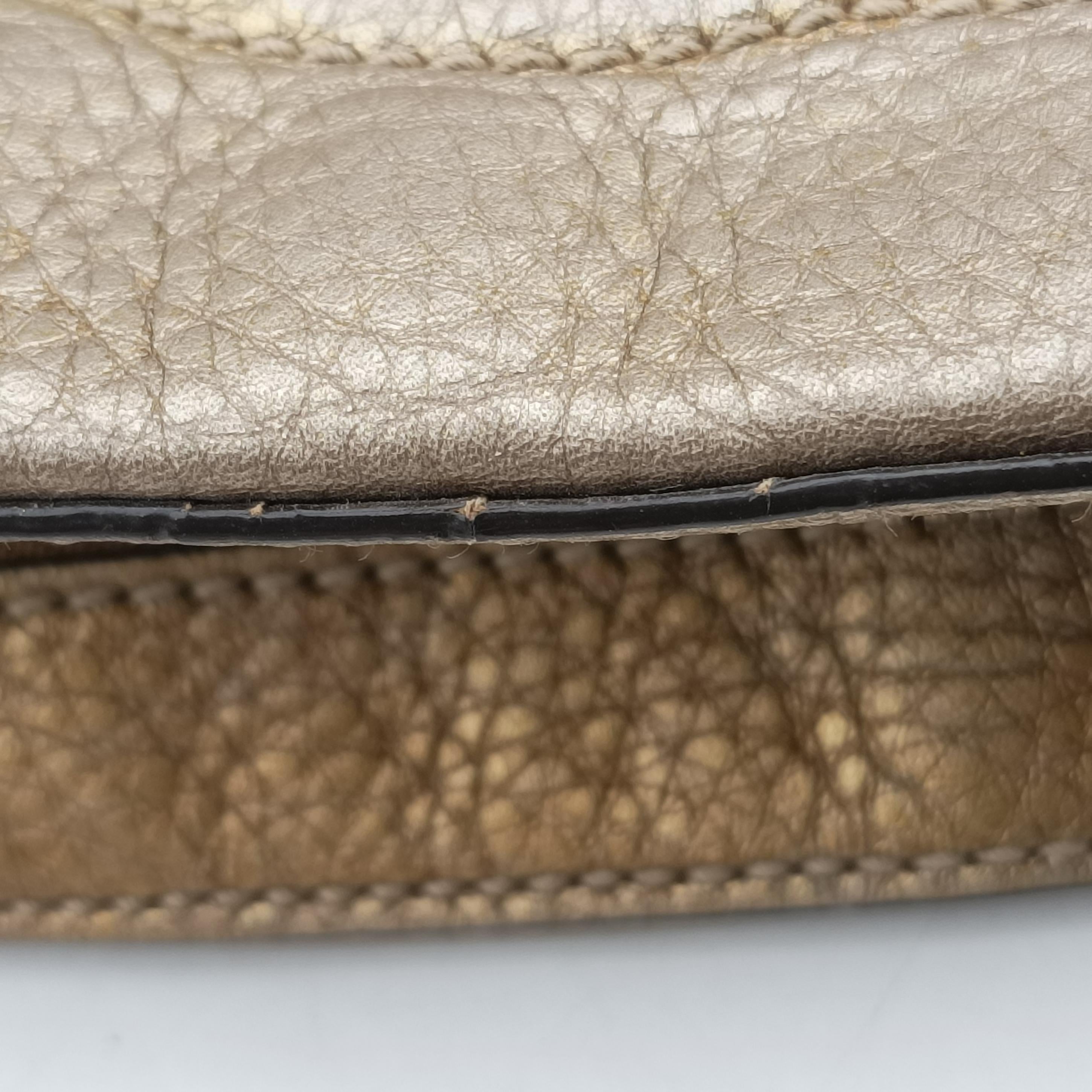 Pre-owned Gucci Soho Golden Leather 308364 shoulderbag | stylenewstar