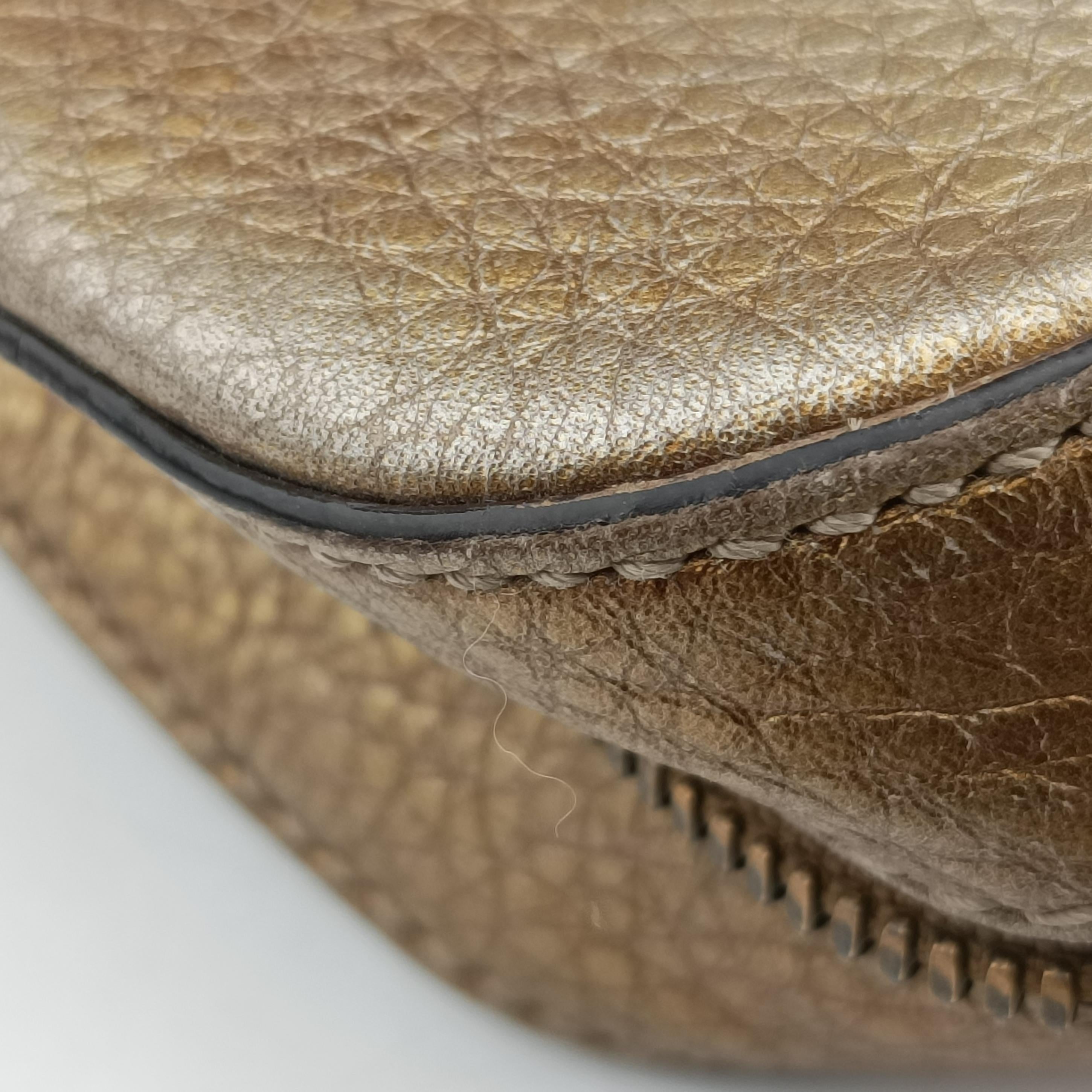 Pre-owned Gucci Soho Golden Leather 308364 shoulderbag | stylenewstar