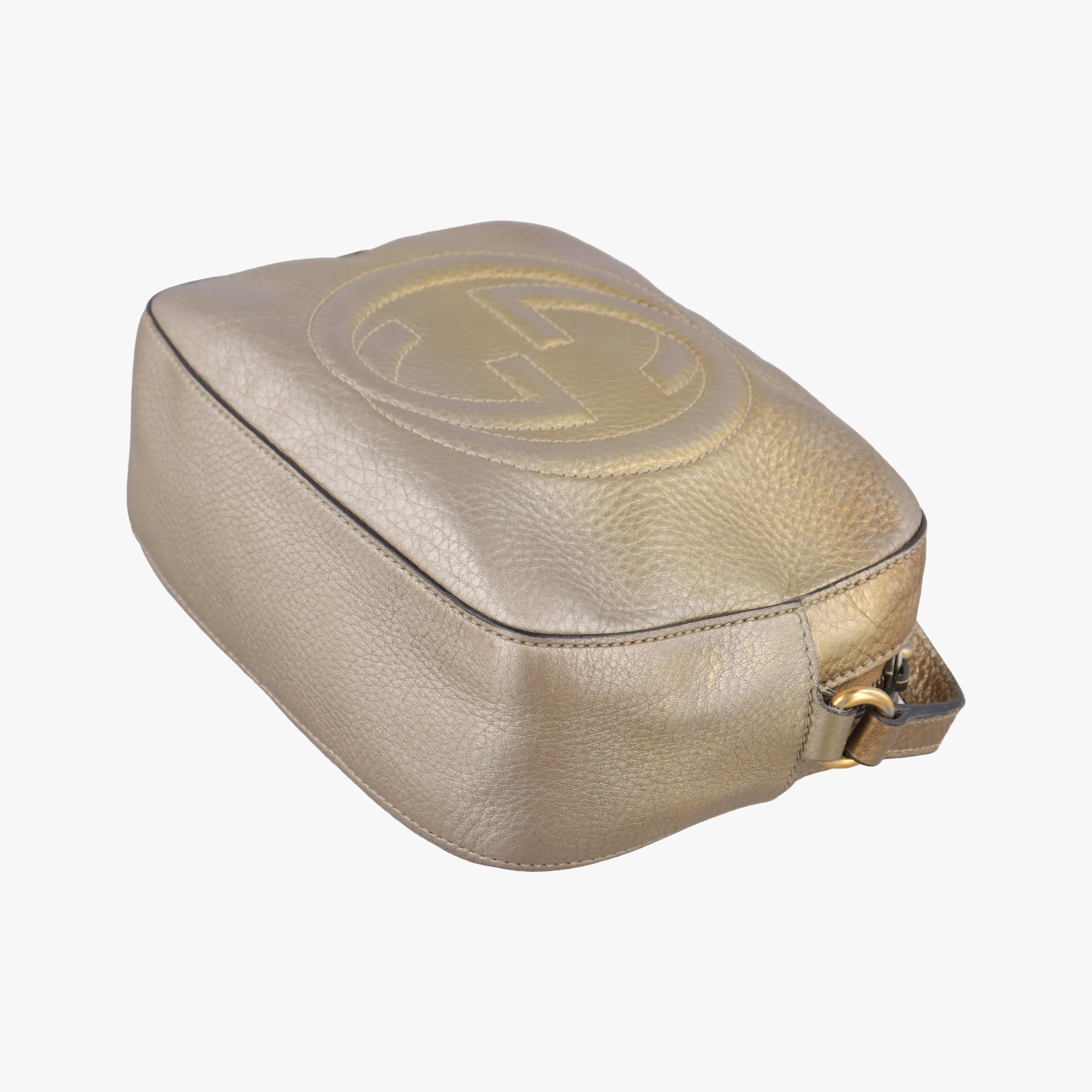Pre-owned Gucci Soho Golden Leather 308364 shoulderbag | stylenewstar