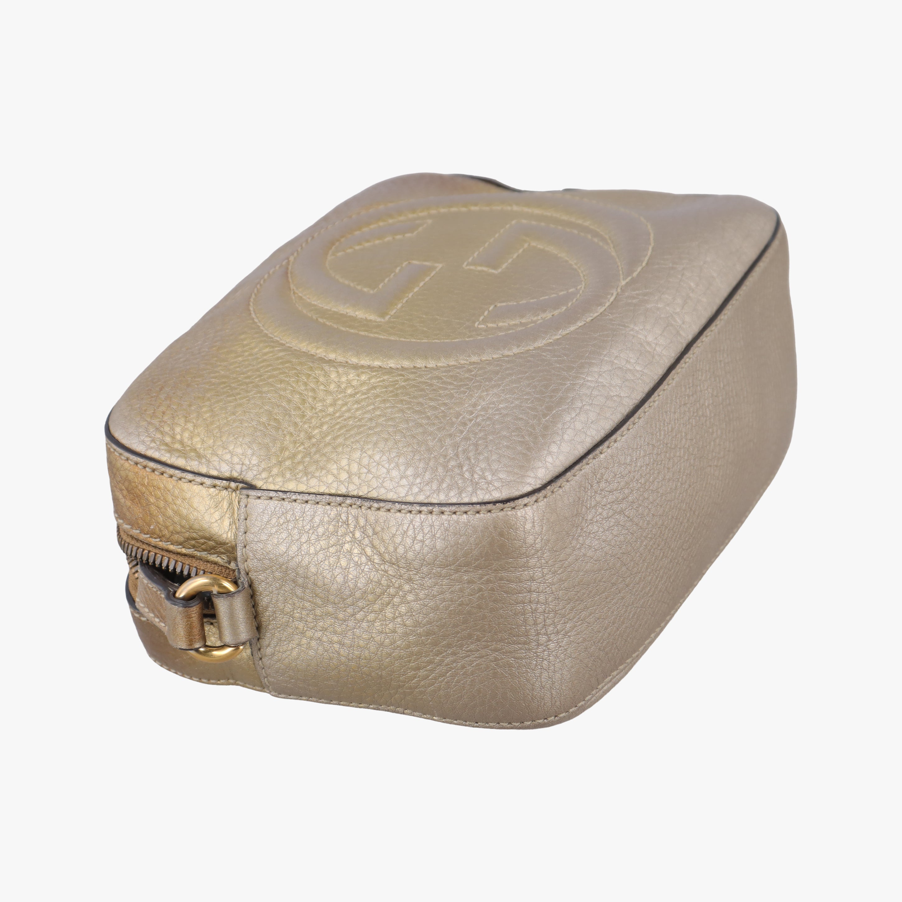 Pre-owned Gucci Soho Golden Leather 308364 shoulderbag | stylenewstar