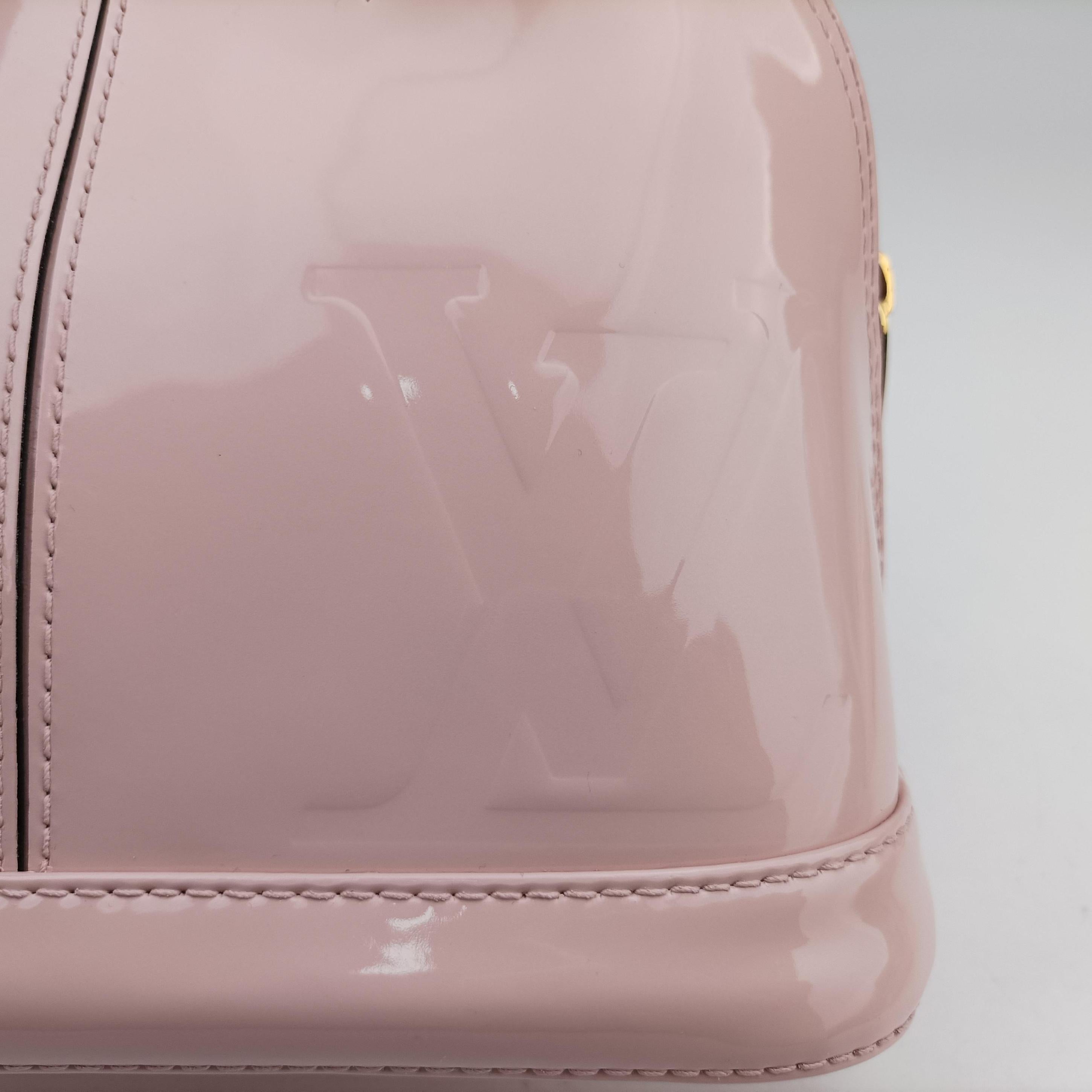 Pre-owned Louis Vuitton Alma BB ROSE BALLERIN Vernis M51949 shoulderbag | stylenewstar