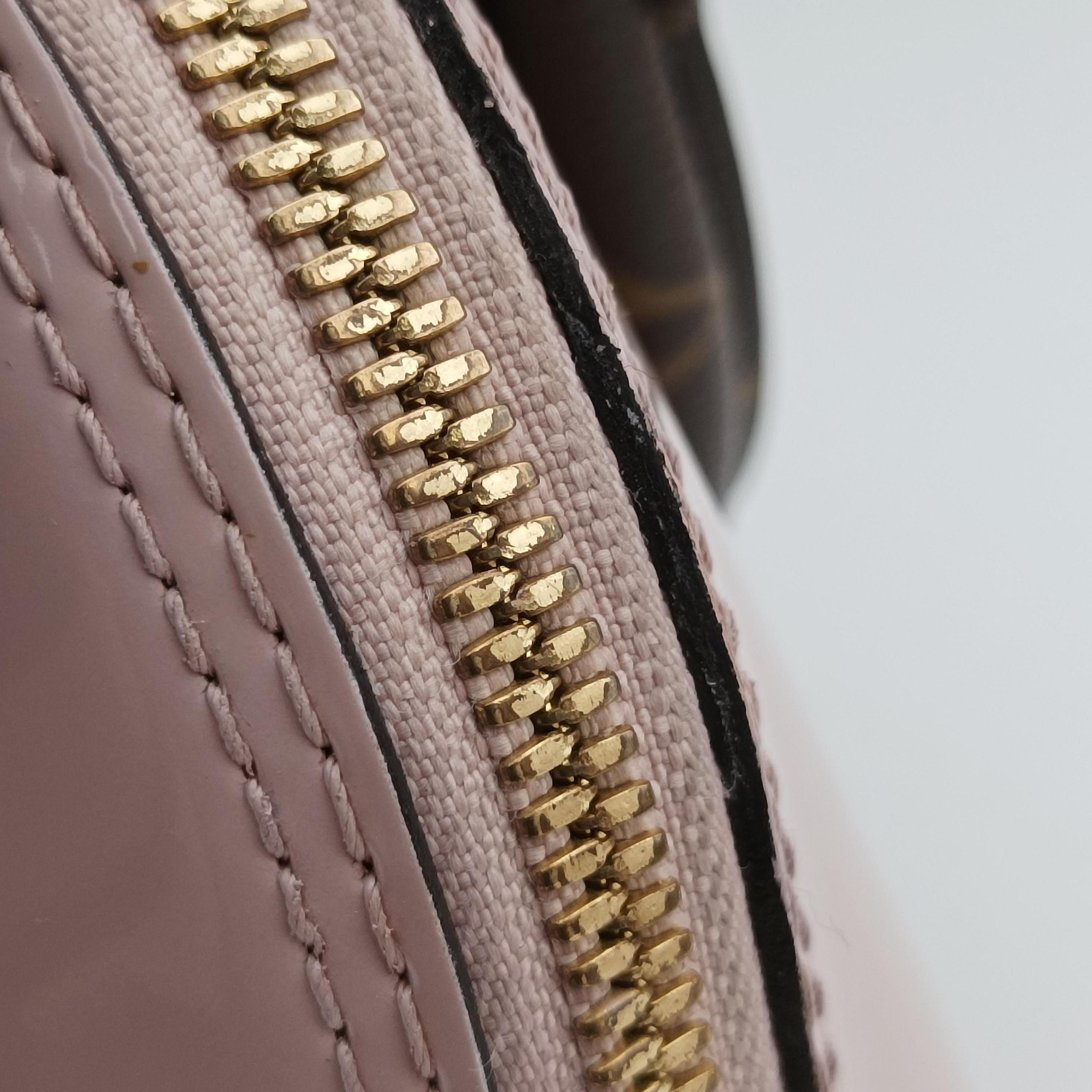 Pre-owned Louis Vuitton Alma BB ROSE BALLERIN Vernis M51949 shoulderbag | stylenewstar