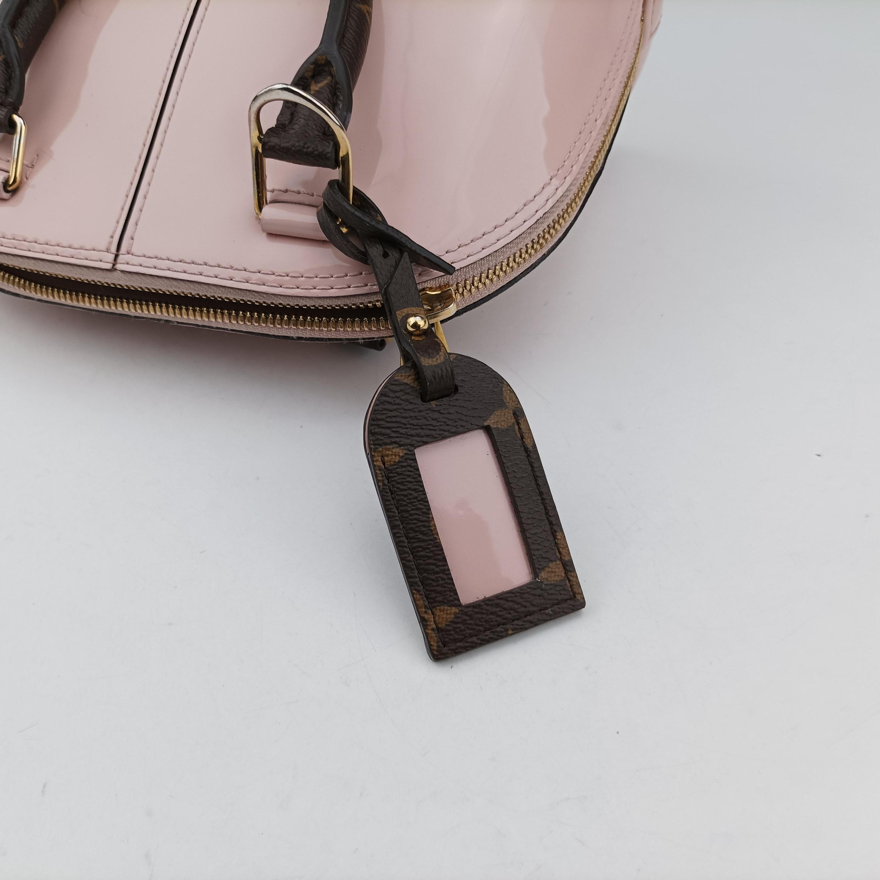 Pre-owned Louis Vuitton Alma BB ROSE BALLERIN Vernis M51949 shoulderbag | stylenewstar