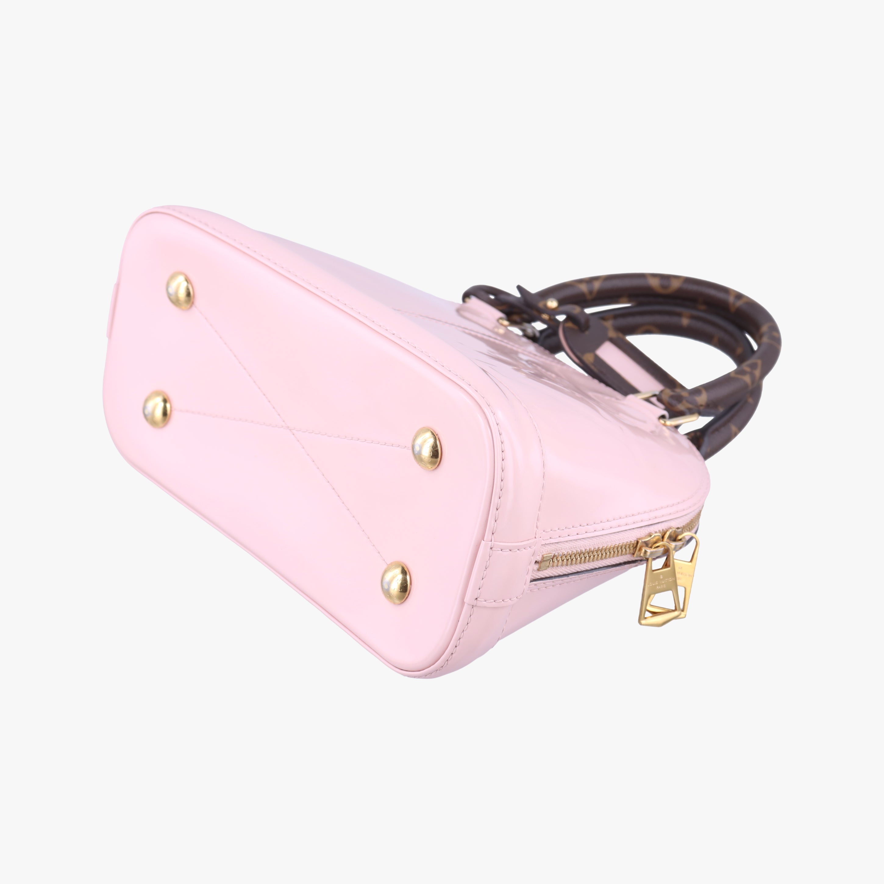 Pre-owned Louis Vuitton Alma BB ROSE BALLERIN Vernis M51949 shoulderbag | stylenewstar