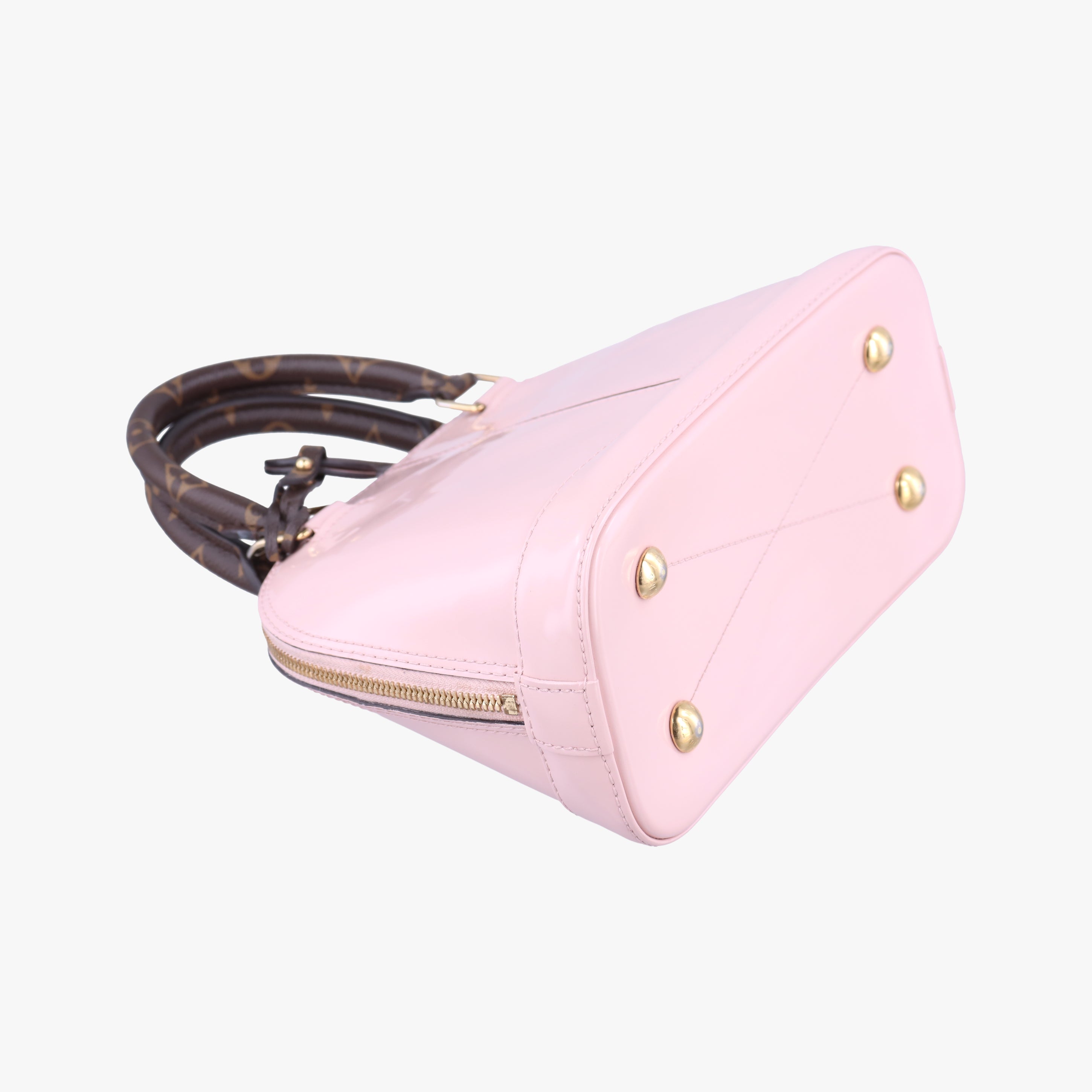 Pre-owned Louis Vuitton Alma BB ROSE BALLERIN Vernis M51949 shoulderbag | stylenewstar