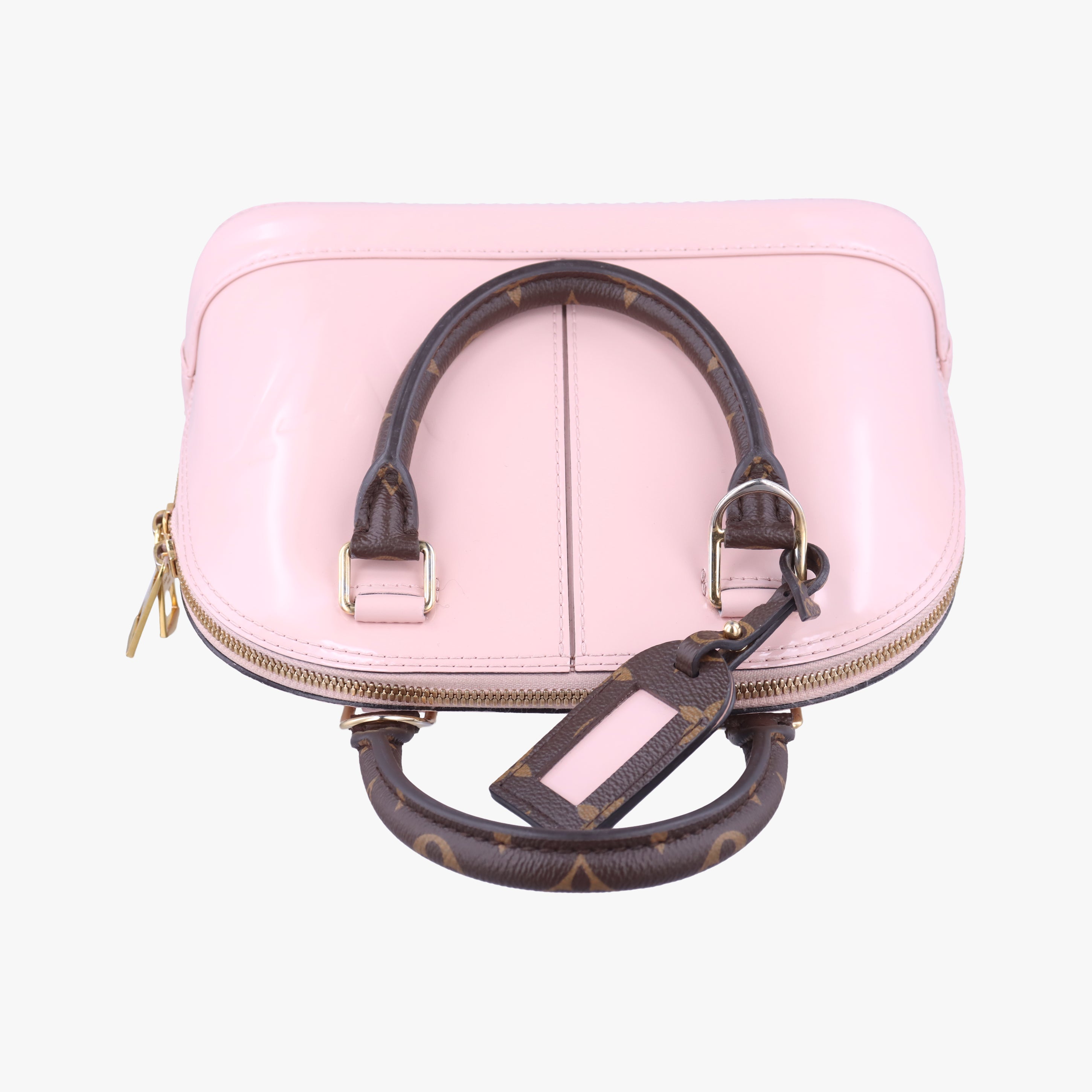 Pre-owned Louis Vuitton Alma BB ROSE BALLERIN Vernis M51949 shoulderbag | stylenewstar