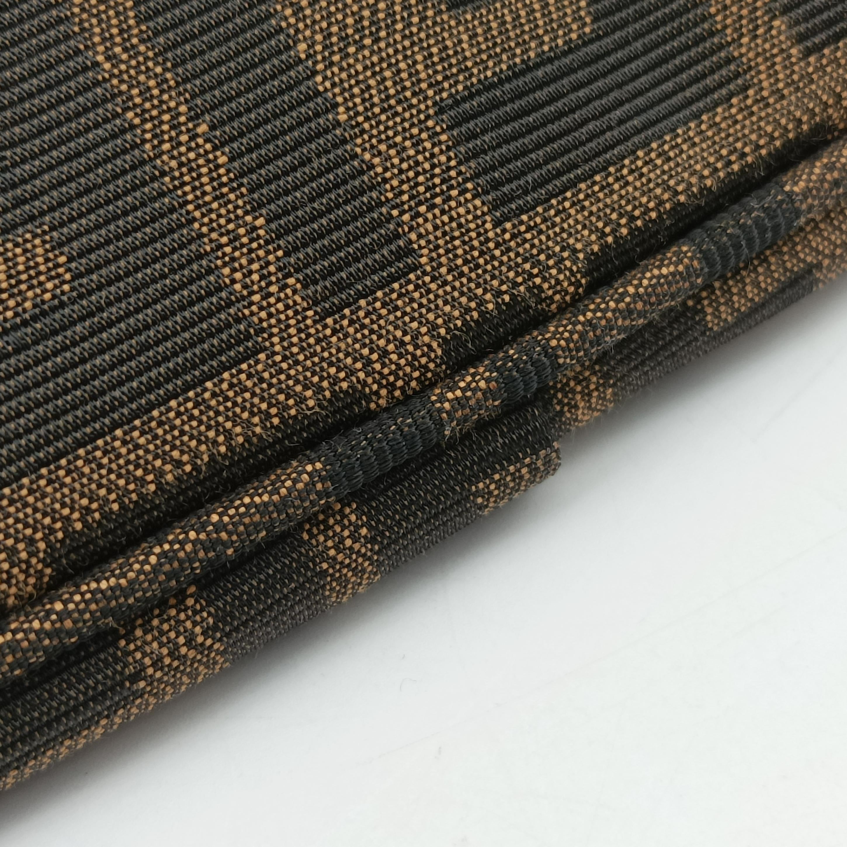 Pre-owned Fendi Mia Brown×Multicolour Jacquard 8BR631 handbag | stylenewstar