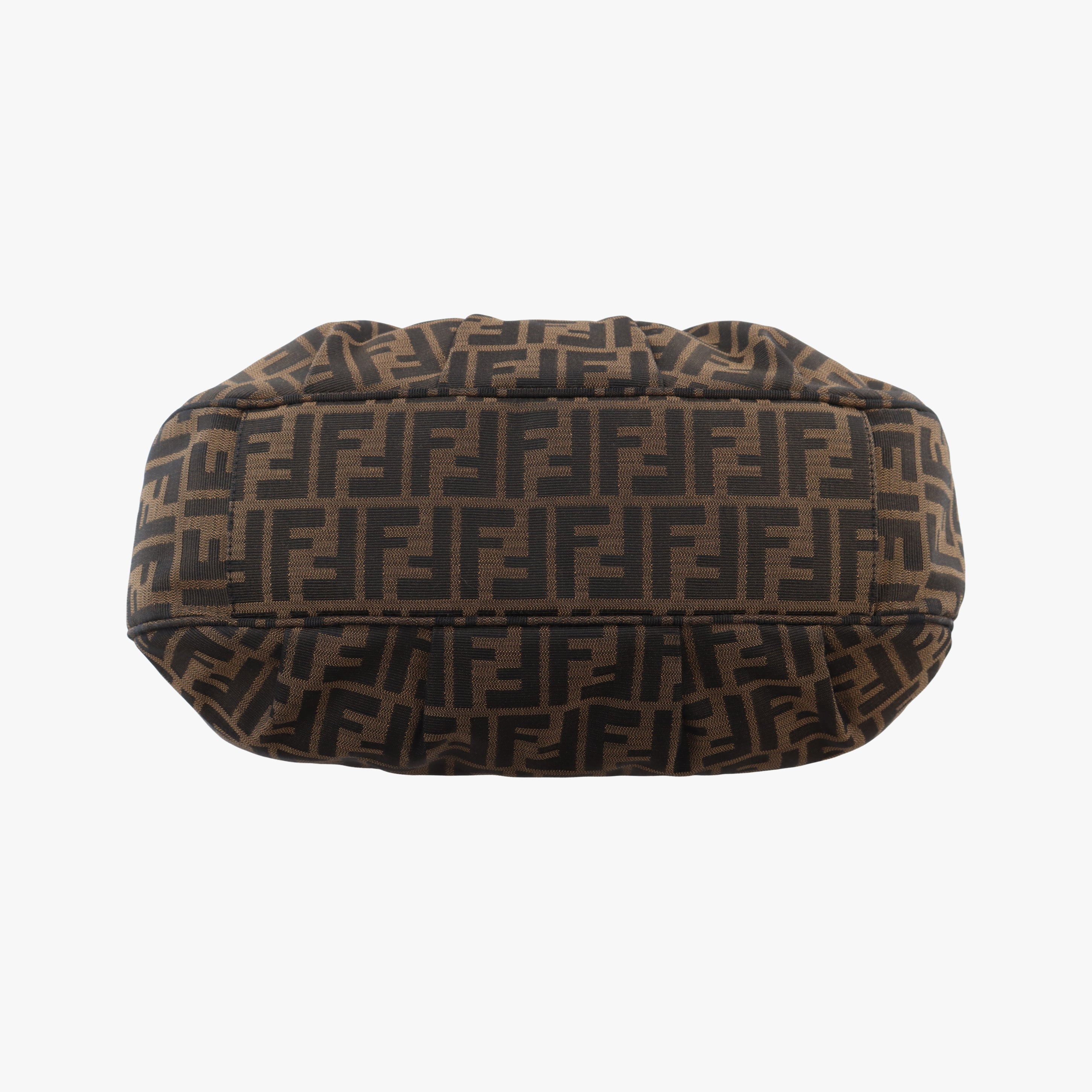 Pre-owned Fendi Mia Brown×Multicolour Jacquard 8BR631 handbag | stylenewstar