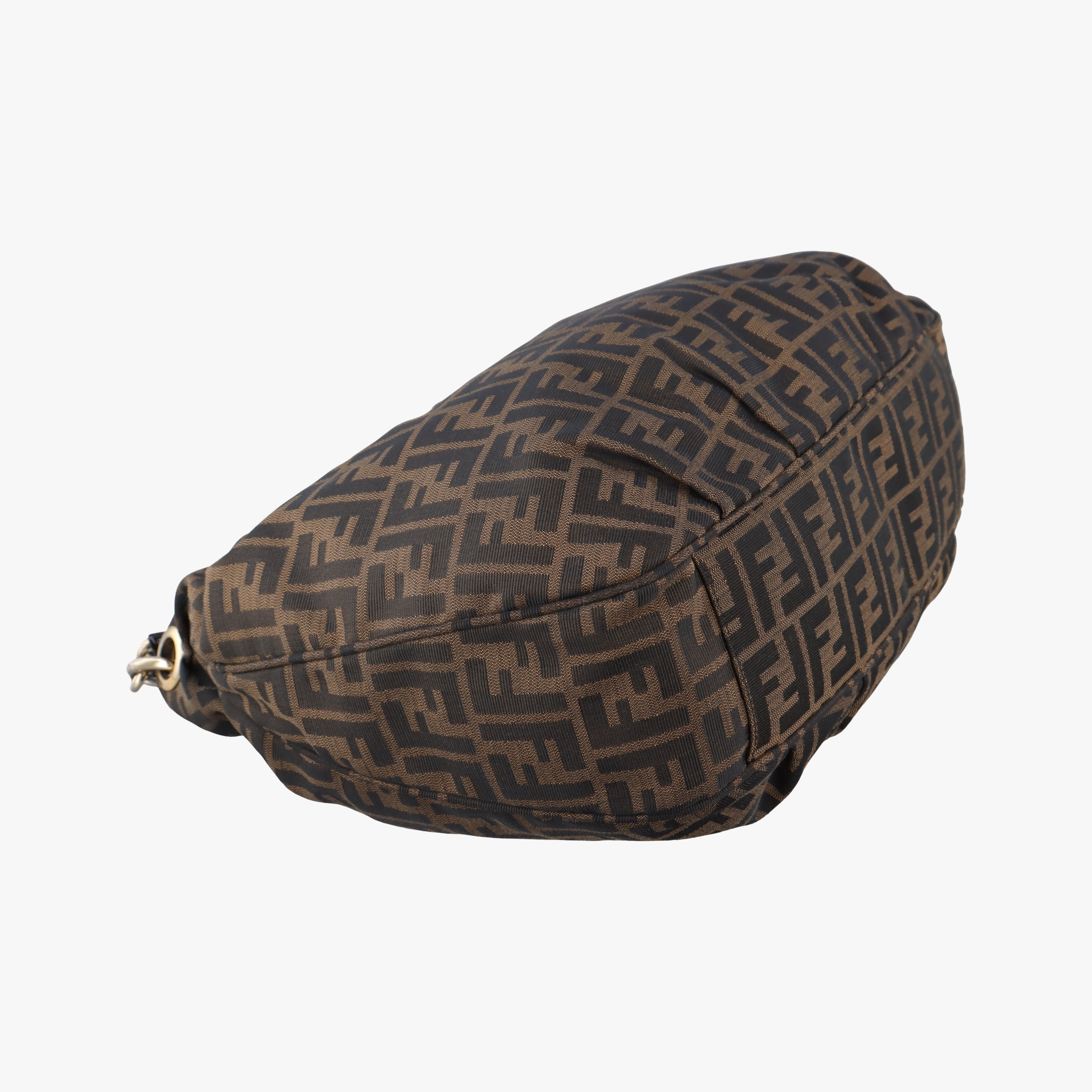 Pre-owned Fendi Mia Brown×Multicolour Jacquard 8BR631 handbag | stylenewstar