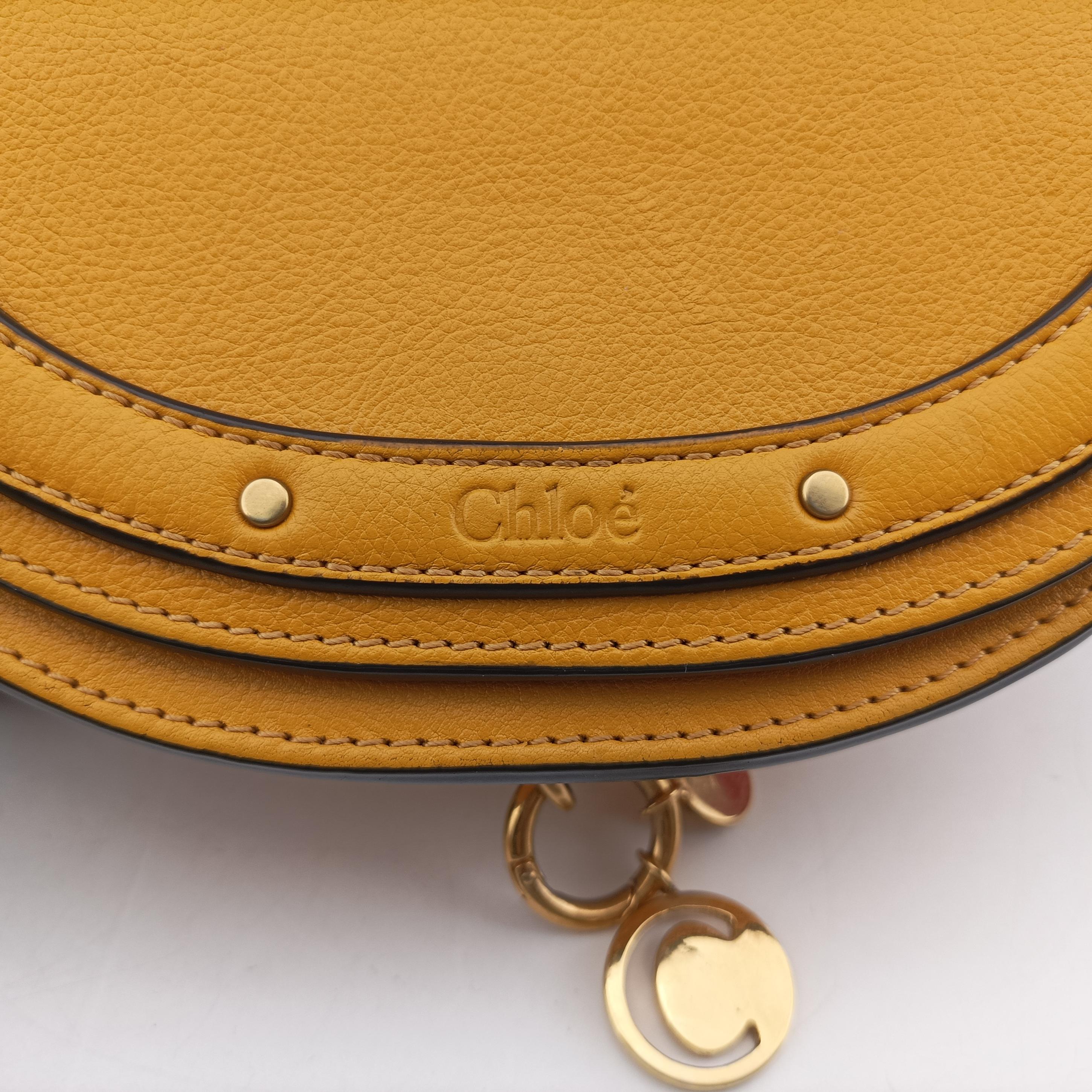 Pre-owned Chloe Nile Minaudiere Yellow Leather  handbag | stylenewstar