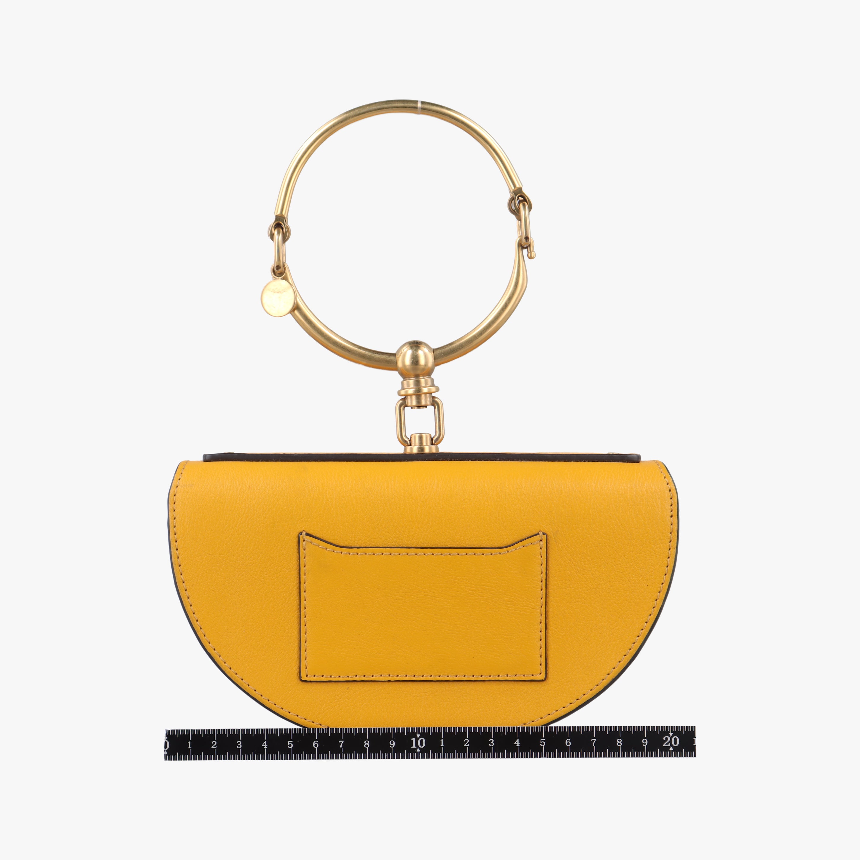 Pre-owned Chloe Nile Minaudiere Yellow Leather  handbag | stylenewstar