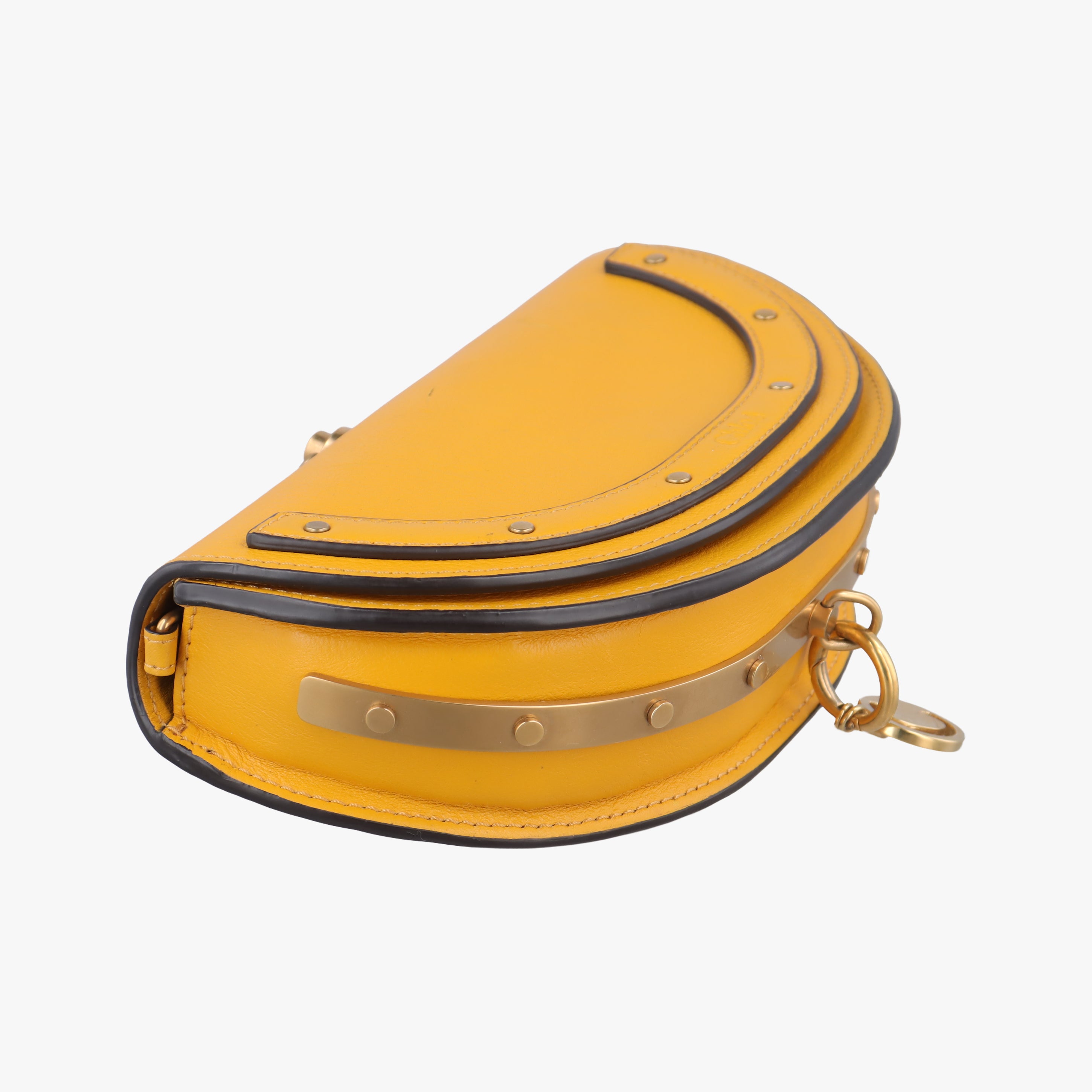 Pre-owned Chloe Nile Minaudiere Yellow Leather  handbag | stylenewstar