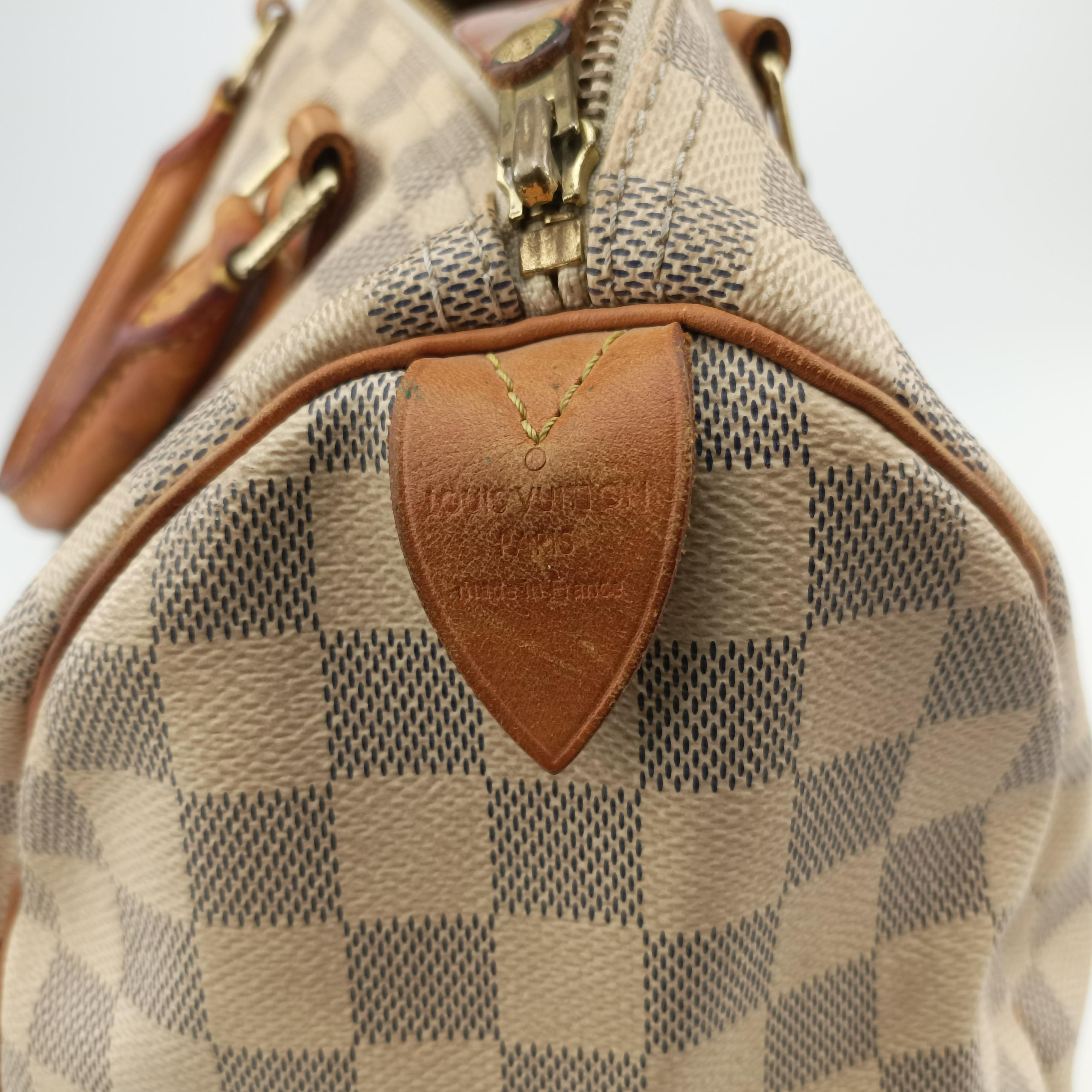 Pre-owned Louis Vuitton Speedy 30 AZUR Damier Canvas N41533 handbag | stylenewstar