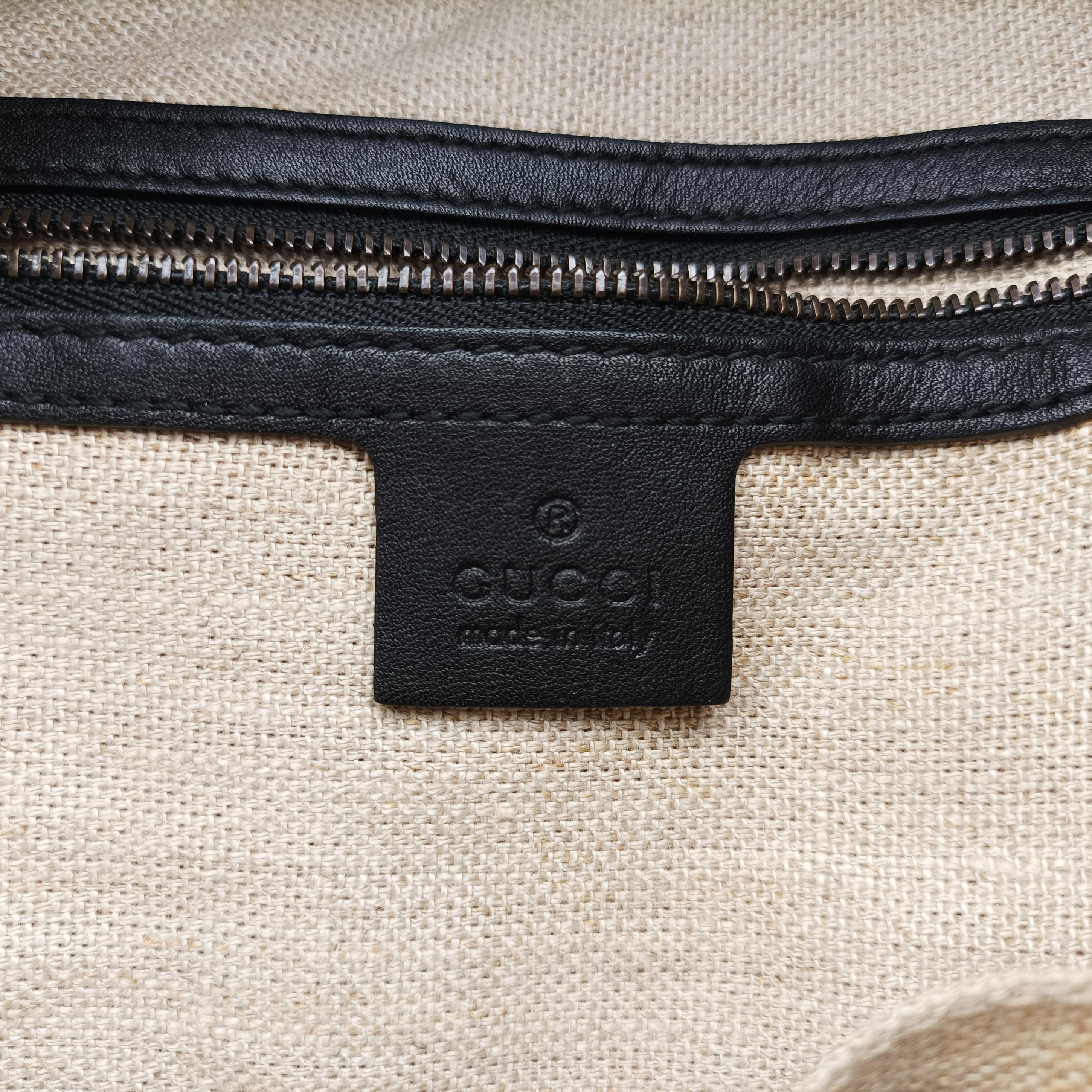 Pre-owned Gucci Large 1970 Black Leather 290681 shoulderbag | stylenewstar