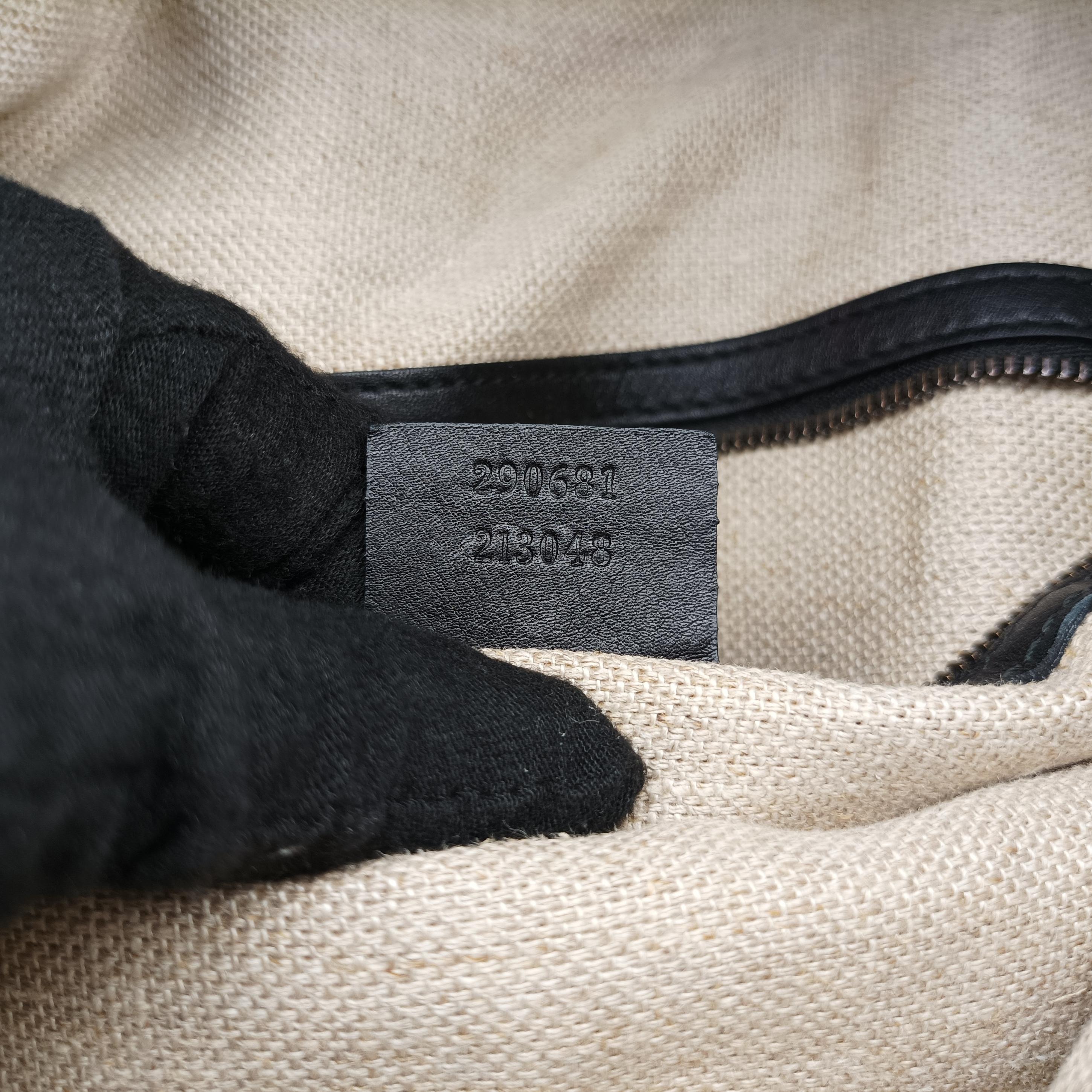 Pre-owned Gucci Large 1970 Black Leather 290681 shoulderbag | stylenewstar