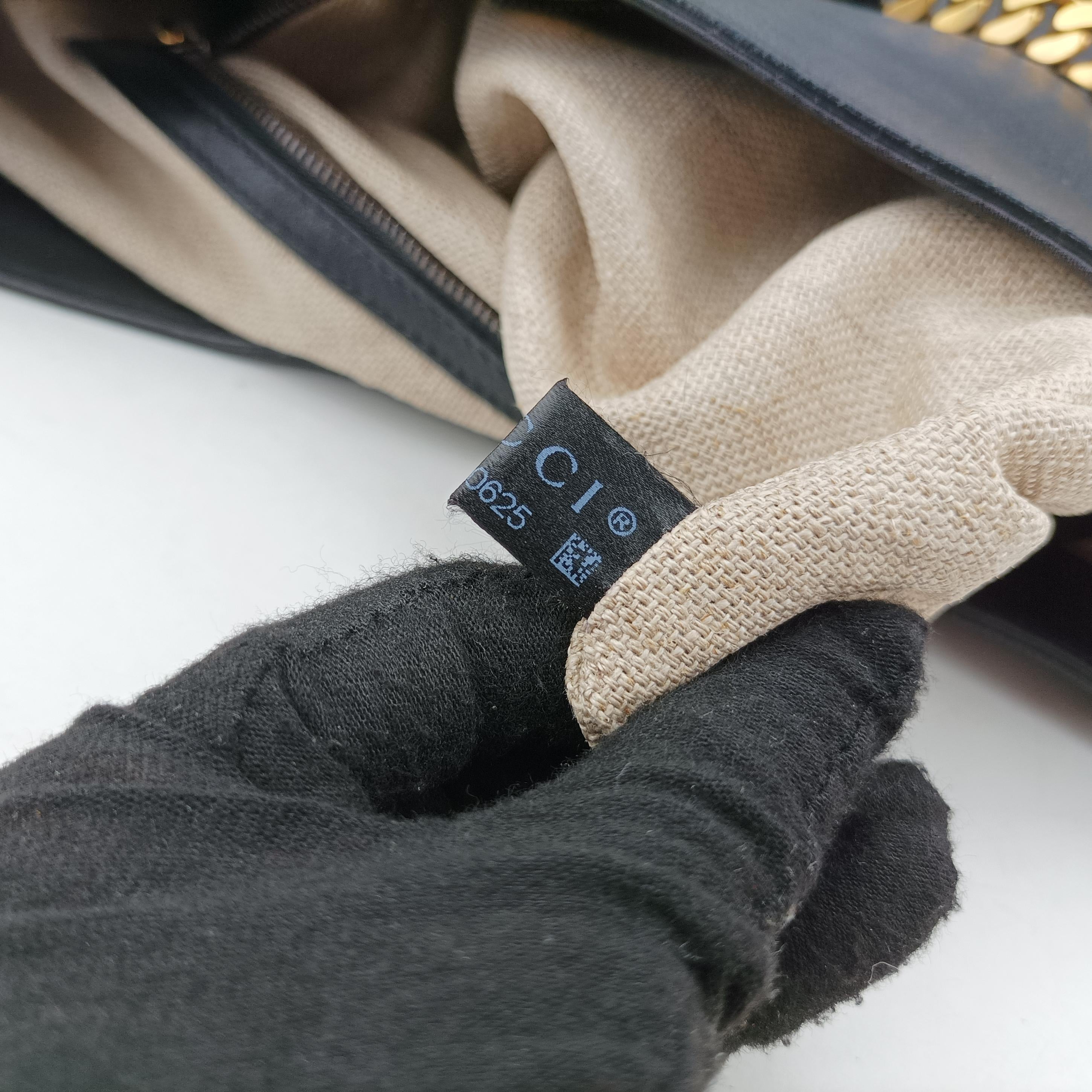 Pre-owned Gucci Large 1970 Black Leather 290681 shoulderbag | stylenewstar