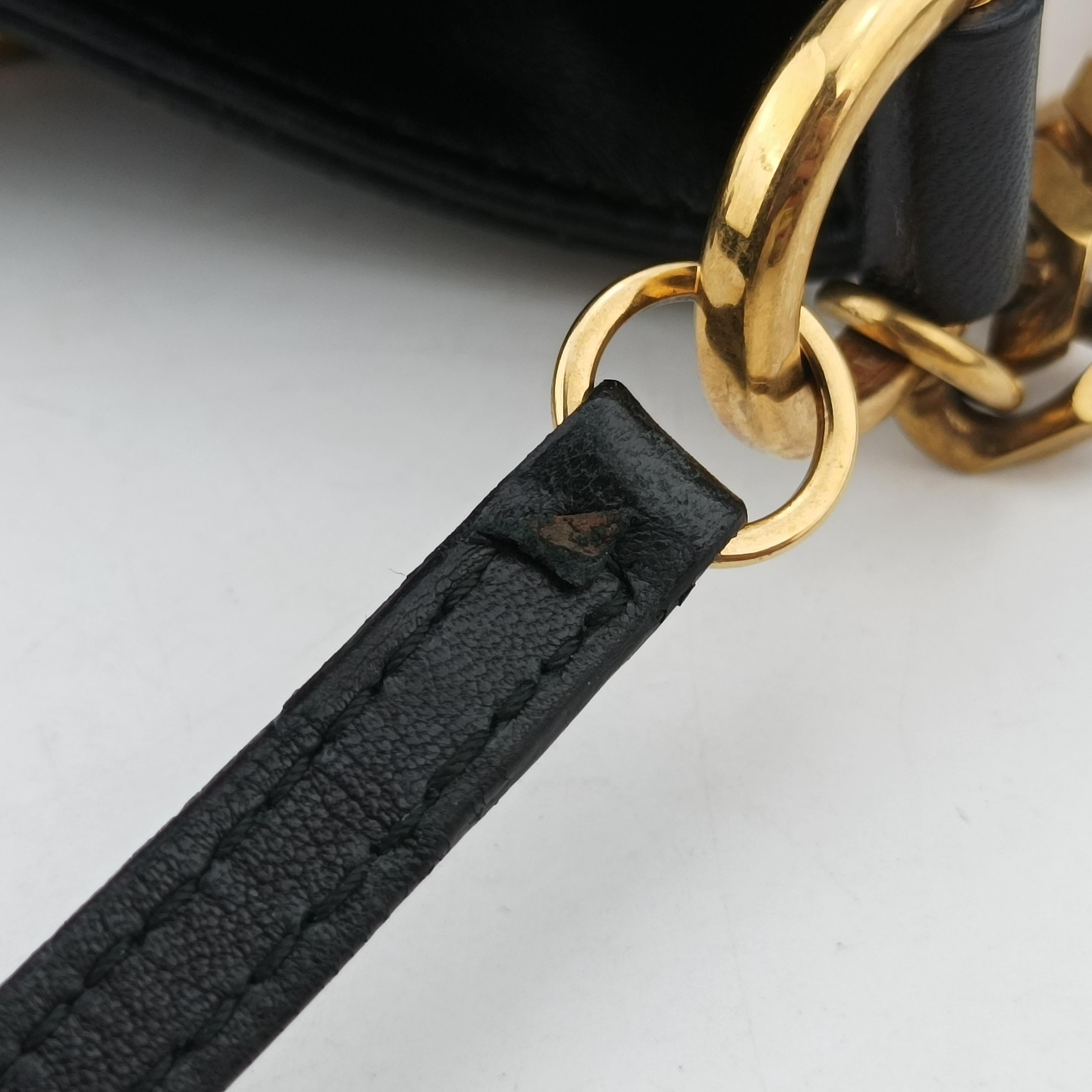 Pre-owned Gucci Large 1970 Black Leather 290681 shoulderbag | stylenewstar
