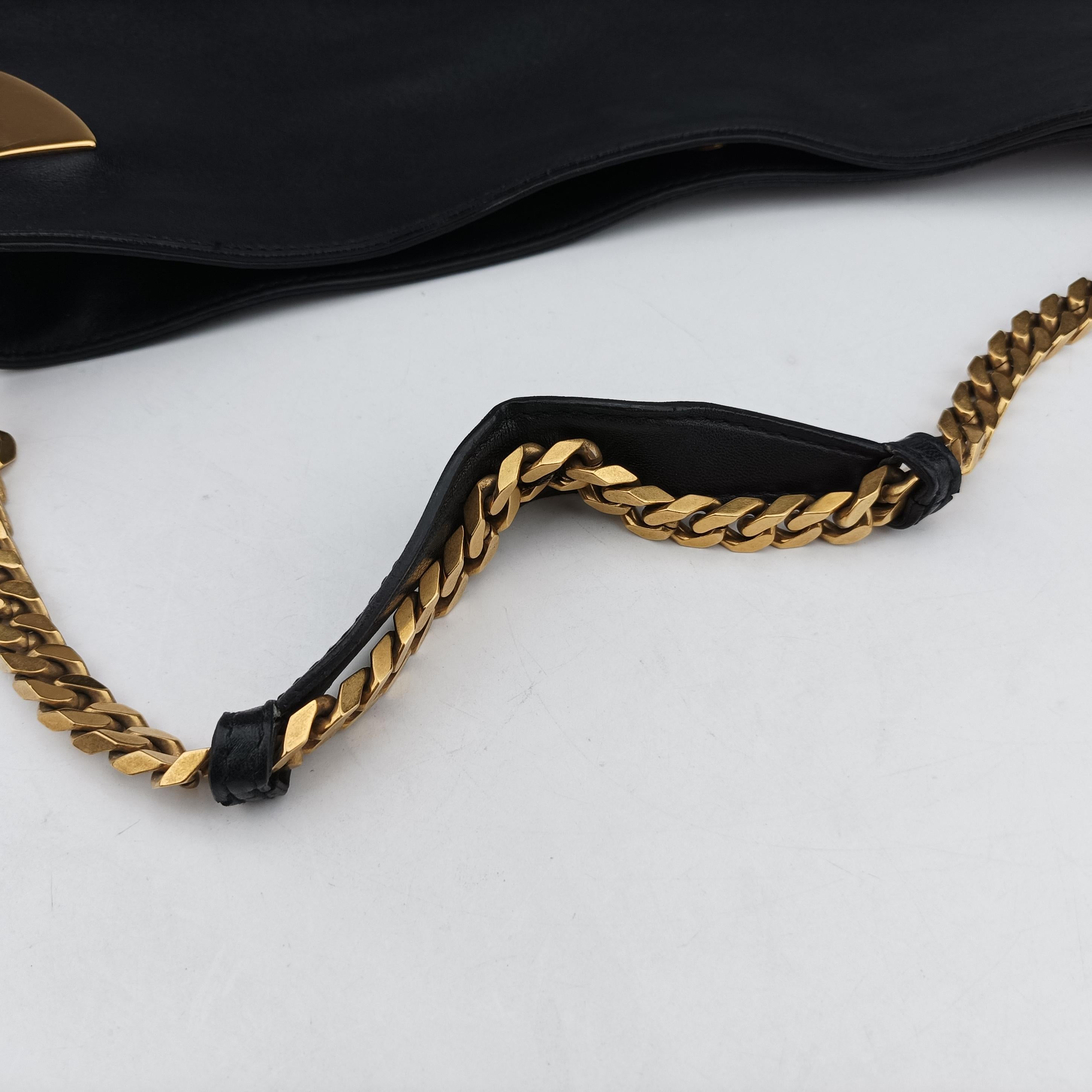 Pre-owned Gucci Large 1970 Black Leather 290681 shoulderbag | stylenewstar