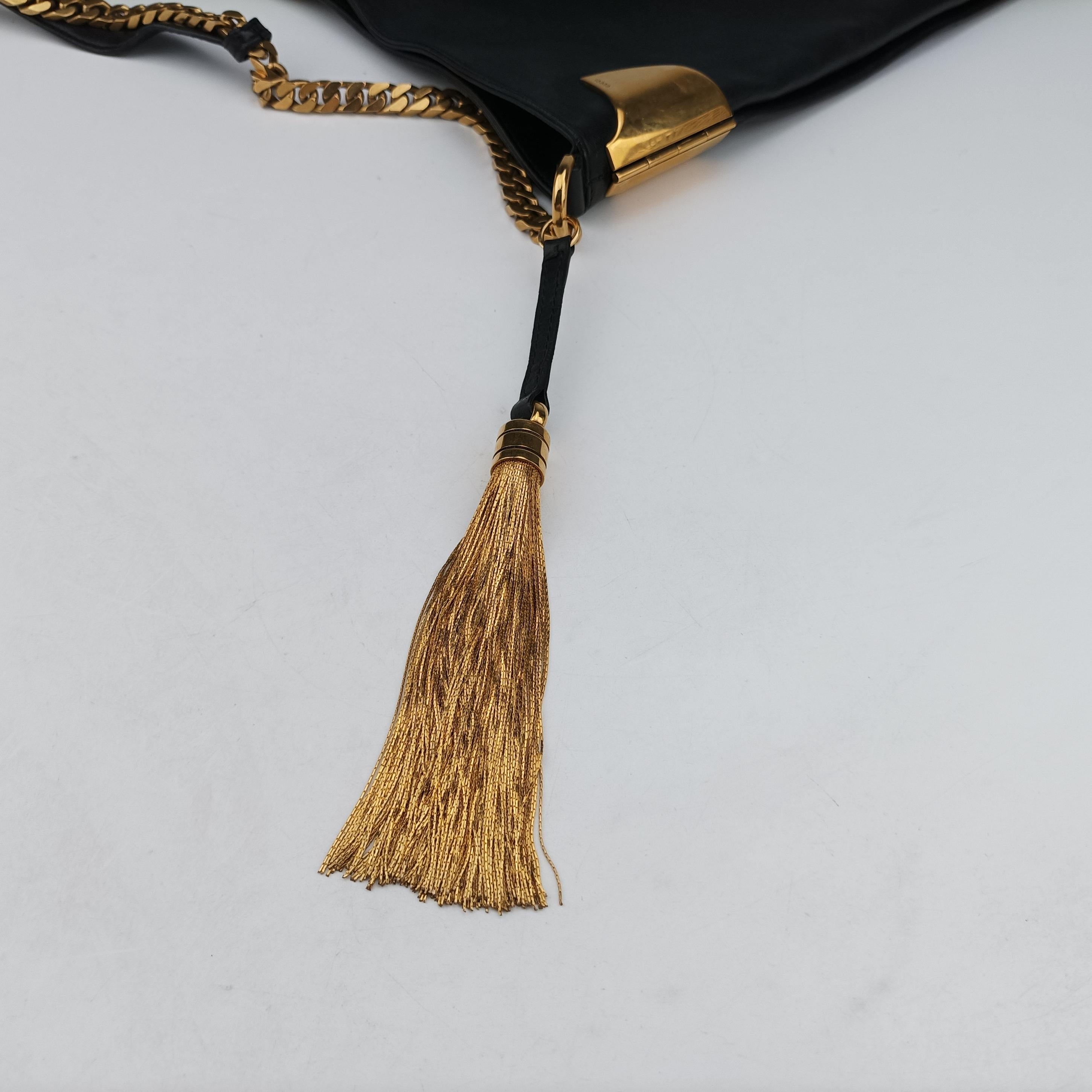 Pre-owned Gucci Large 1970 Black Leather 290681 shoulderbag | stylenewstar