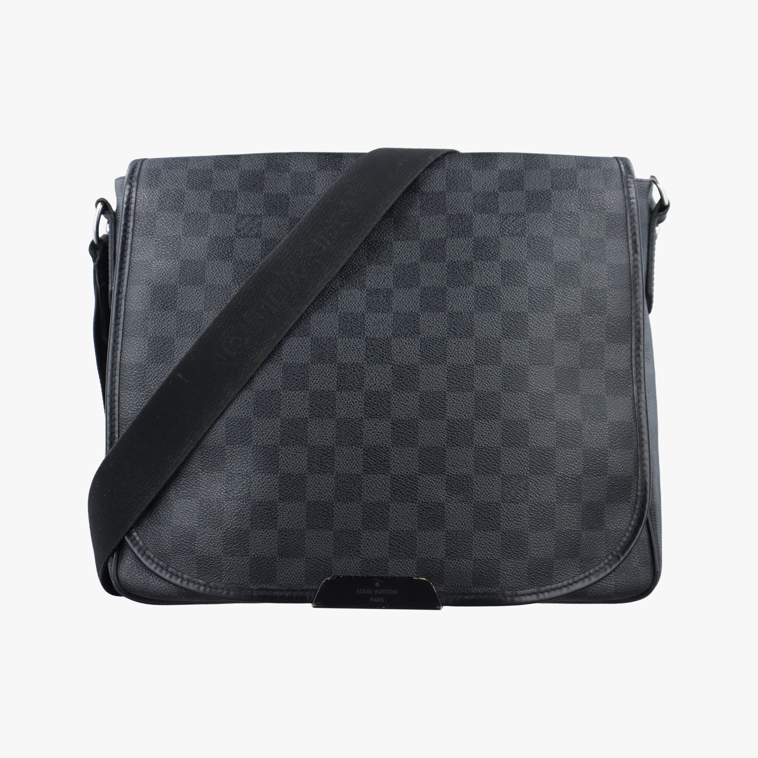 Vintage Louis Vuitton DANIEL MM Noir Damier GRAPHITE N58029 crossbodybag | stylenewstar
